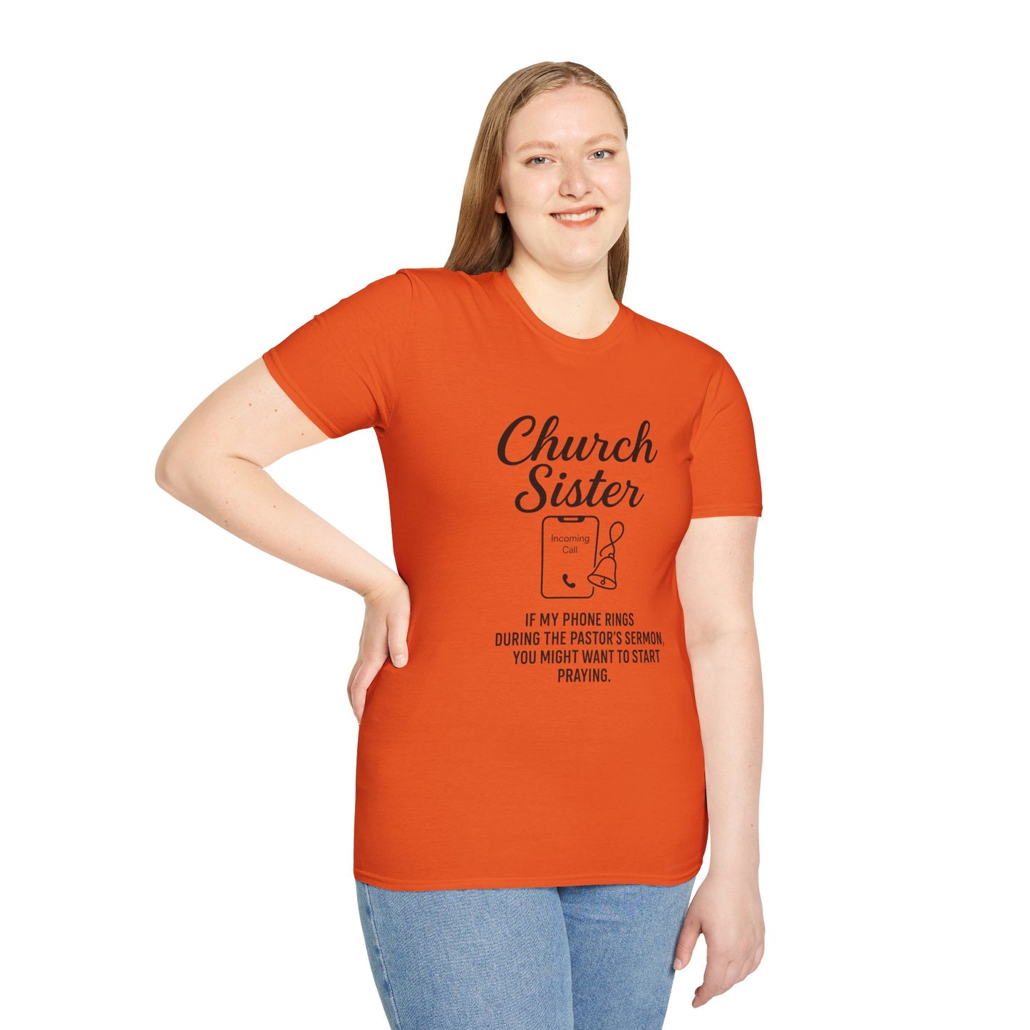 Church Sister T-Shirt | Funny Christian Tee, Church Apparel, Gifts for Churchgoers, Unisex T-Shirt, Religious Humor Shirt