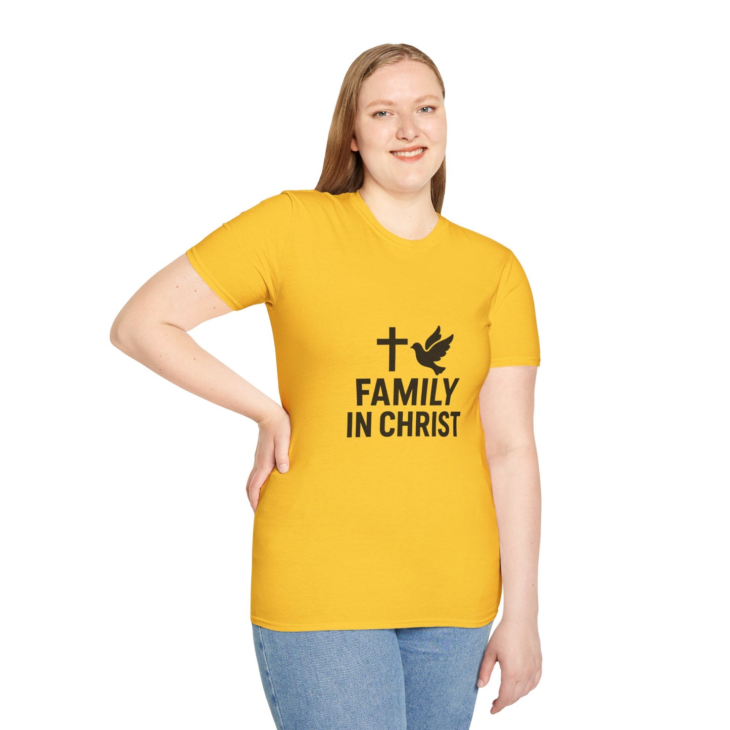 Faith-Inspired Family T-Shirt, Christian Gift, Unisex Tee for Family Events, Church Outfits, Religious Apparel
