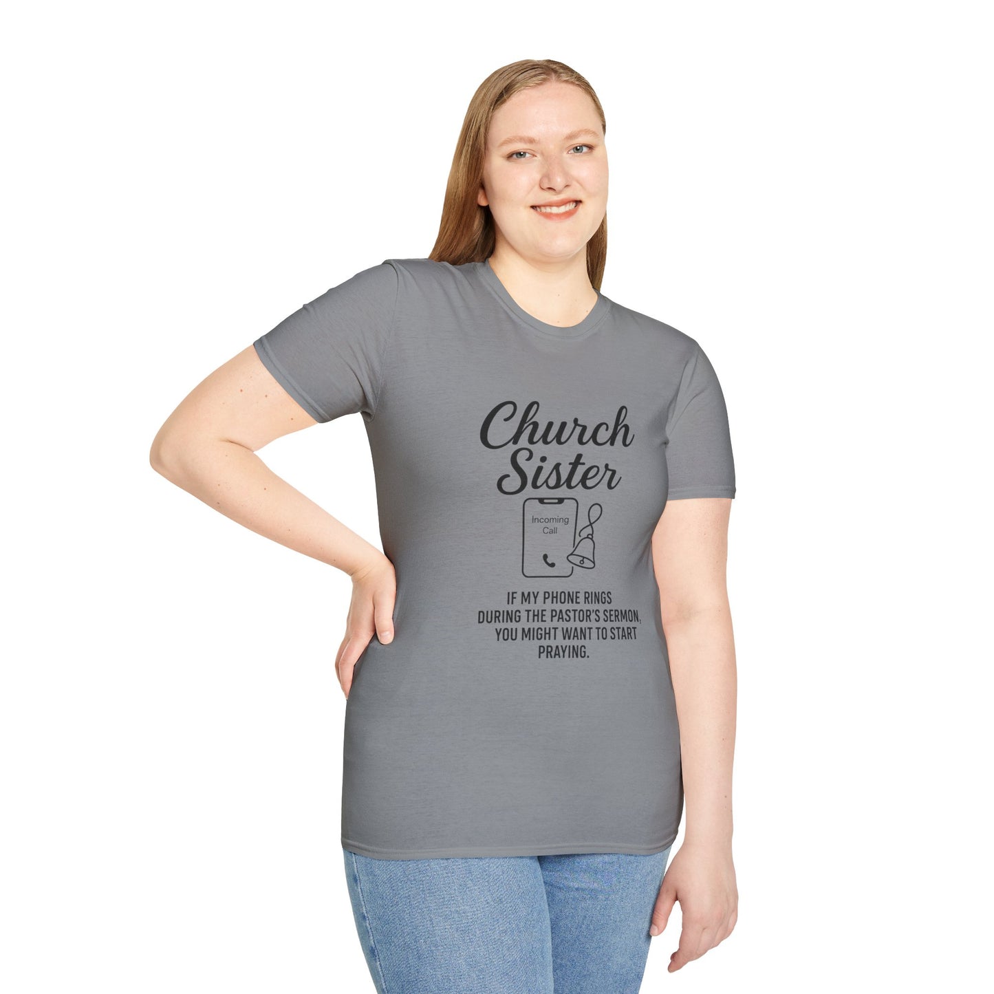 Church Sister T-Shirt | Funny Christian Tee, Church Apparel, Gifts for Churchgoers, Unisex T-Shirt, Religious Humor Shirt