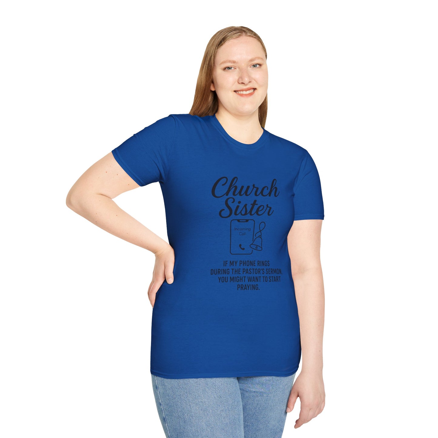 Church Sister T-Shirt | Funny Christian Tee, Church Apparel, Gifts for Churchgoers, Unisex T-Shirt, Religious Humor Shirt