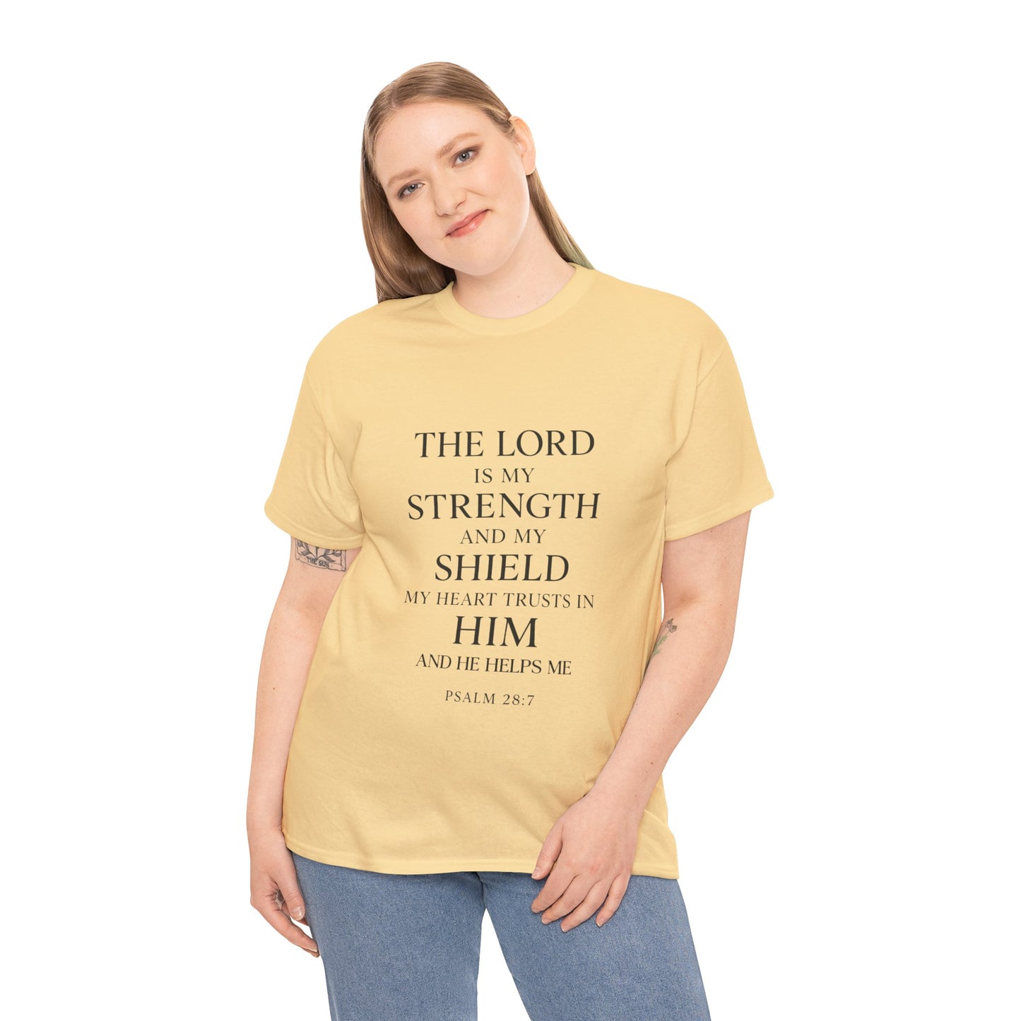 Inspirational Christian Unisex Heavy Cotton Tee | Faith Shirt, Bible Verse Tee, Spiritual Apparel, Everyday Wear, Gift for Believers