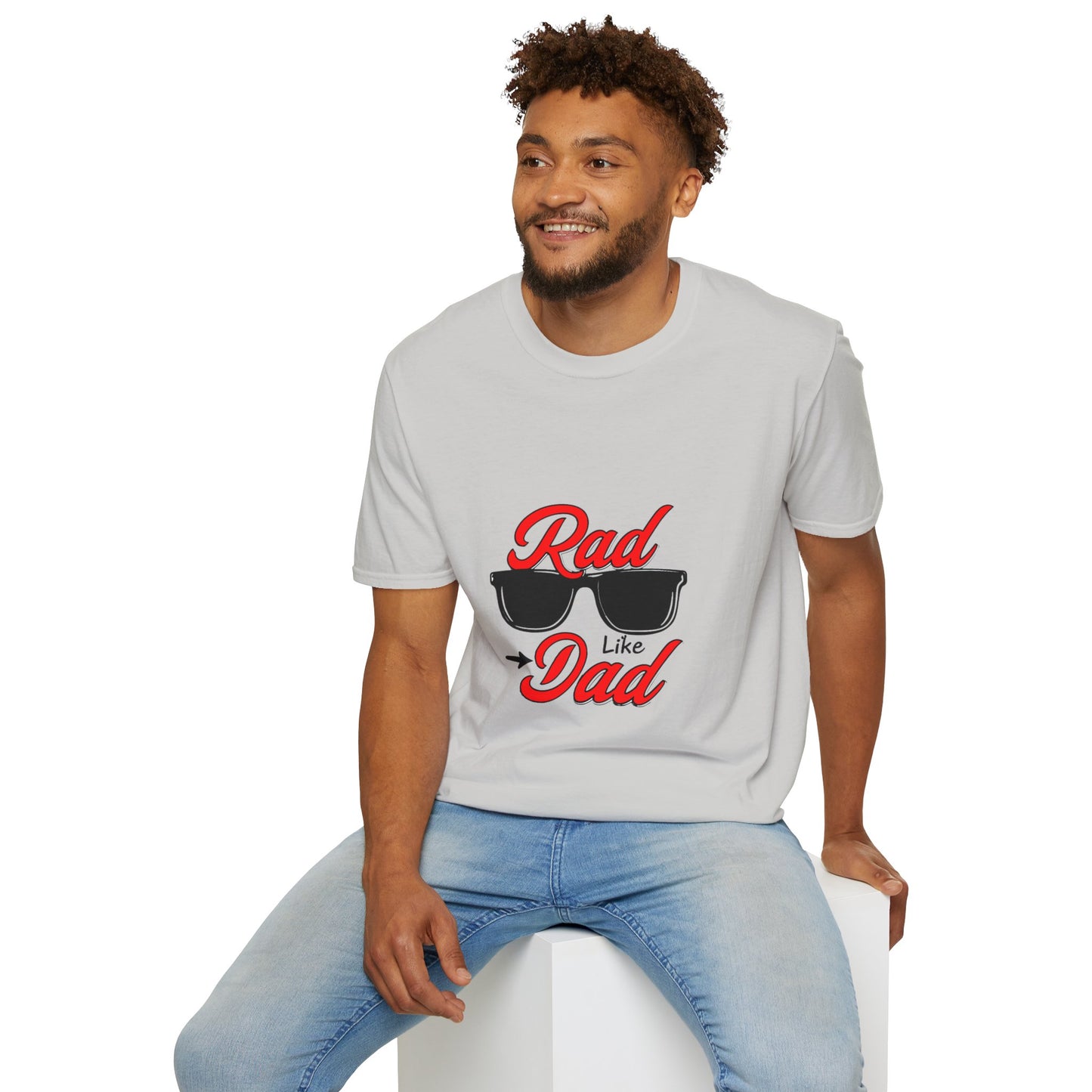 Rad Like Dad Unisex Softstyle T-Shirt, Father's Day Gift, Casual Wear, Gift for Dad, Trendy T-Shirt, Summer Fashion