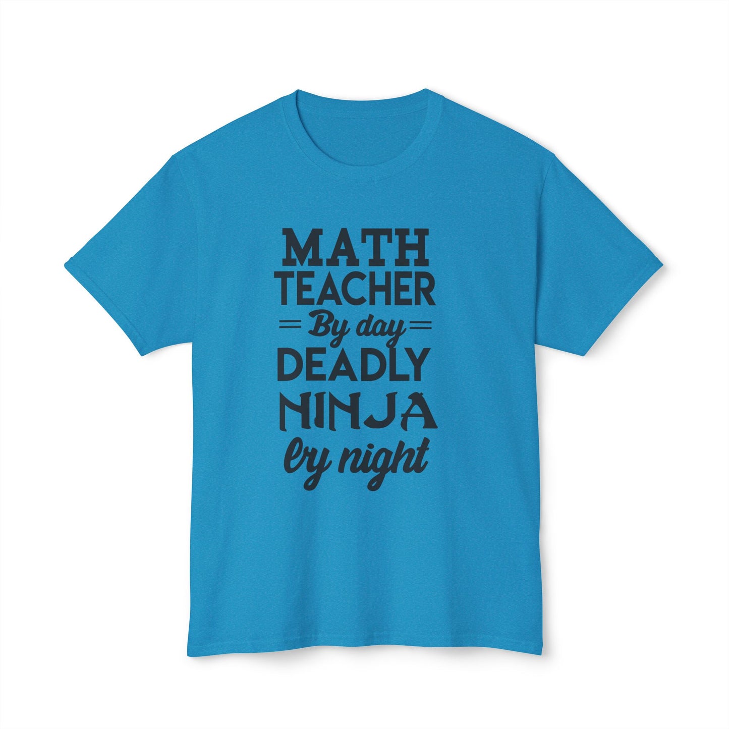 Math Teacher Ninja Unisex T-shirt - Fun Gift for Educators, Teacher Appreciation, Back to School, Funny Classroom Style