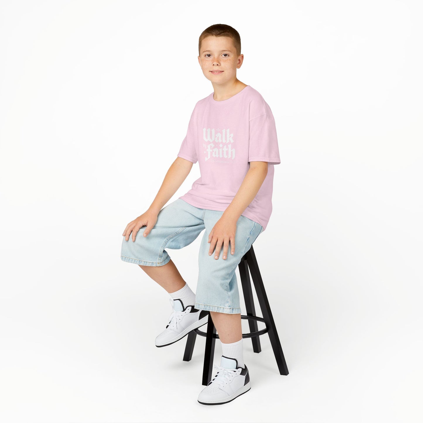 Kids Faith-Inspired Tee, Inspirational Kids Shirt, Religious T-Shirt for Kids, Christian Youth Apparel, Biblical Quote Tee