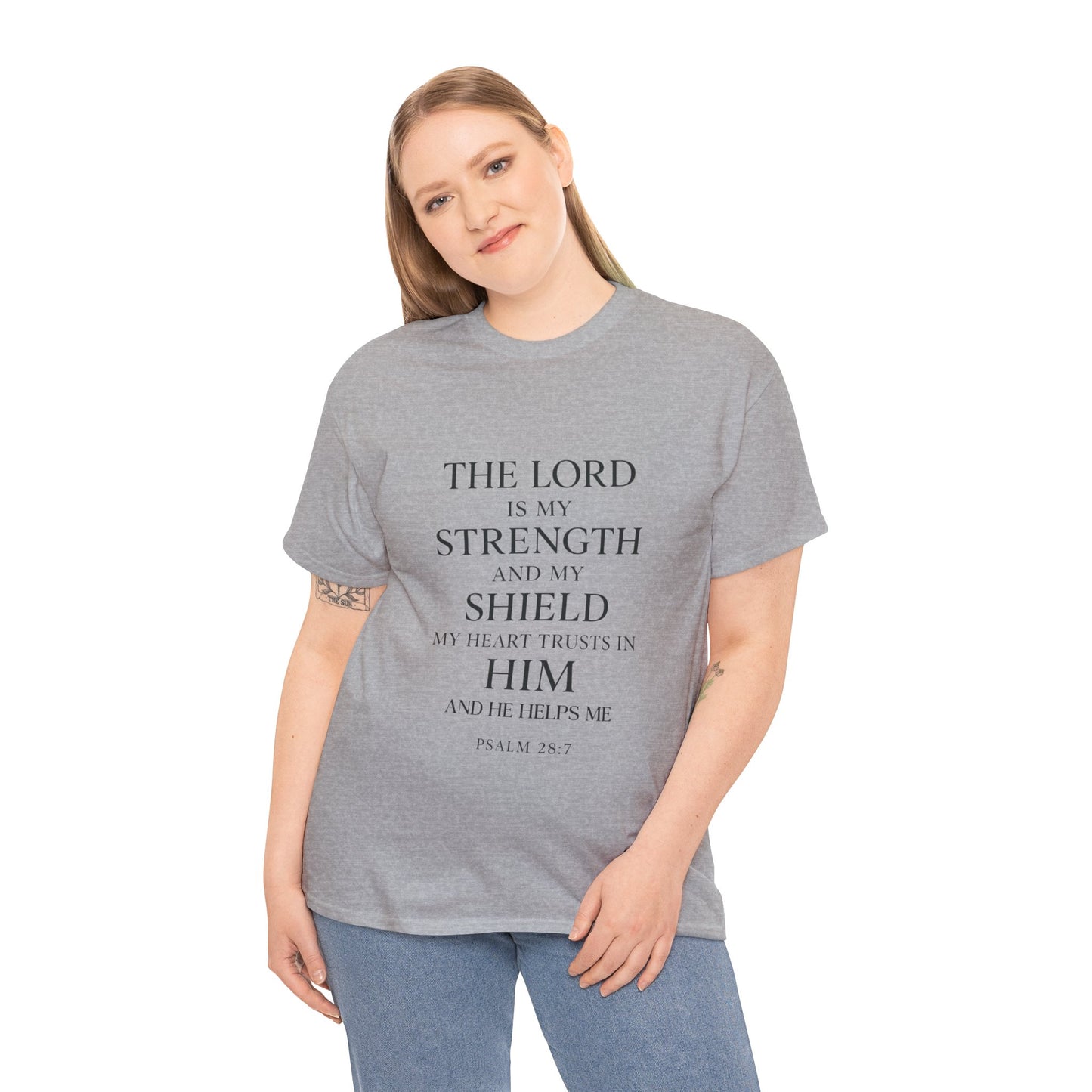 Inspirational Christian Unisex Heavy Cotton Tee | Faith Shirt, Bible Verse Tee, Spiritual Apparel, Everyday Wear, Gift for Believers