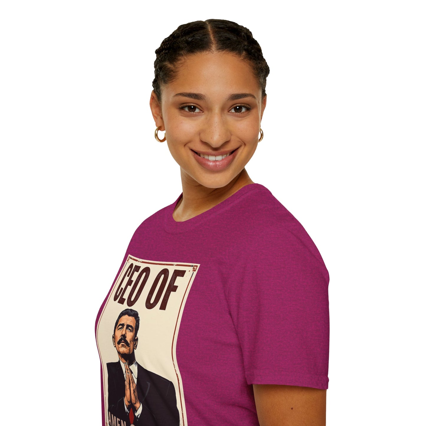CEO of Amen Corner Unisex T-Shirt, Funny Gift for Men, Graphic Tee, Casual Wear, Unique Humor Shirt
