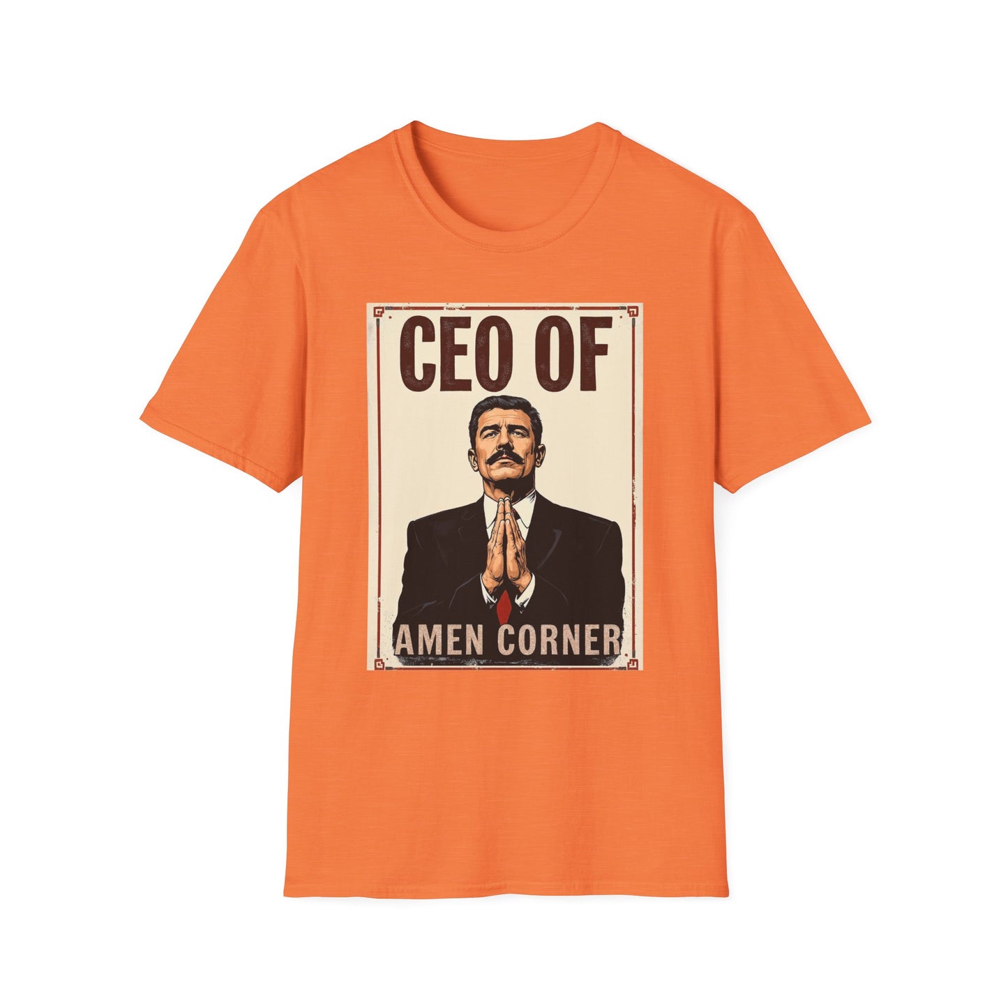 CEO of Amen Corner Unisex T-Shirt, Funny Gift for Men, Graphic Tee, Casual Wear, Unique Humor Shirt