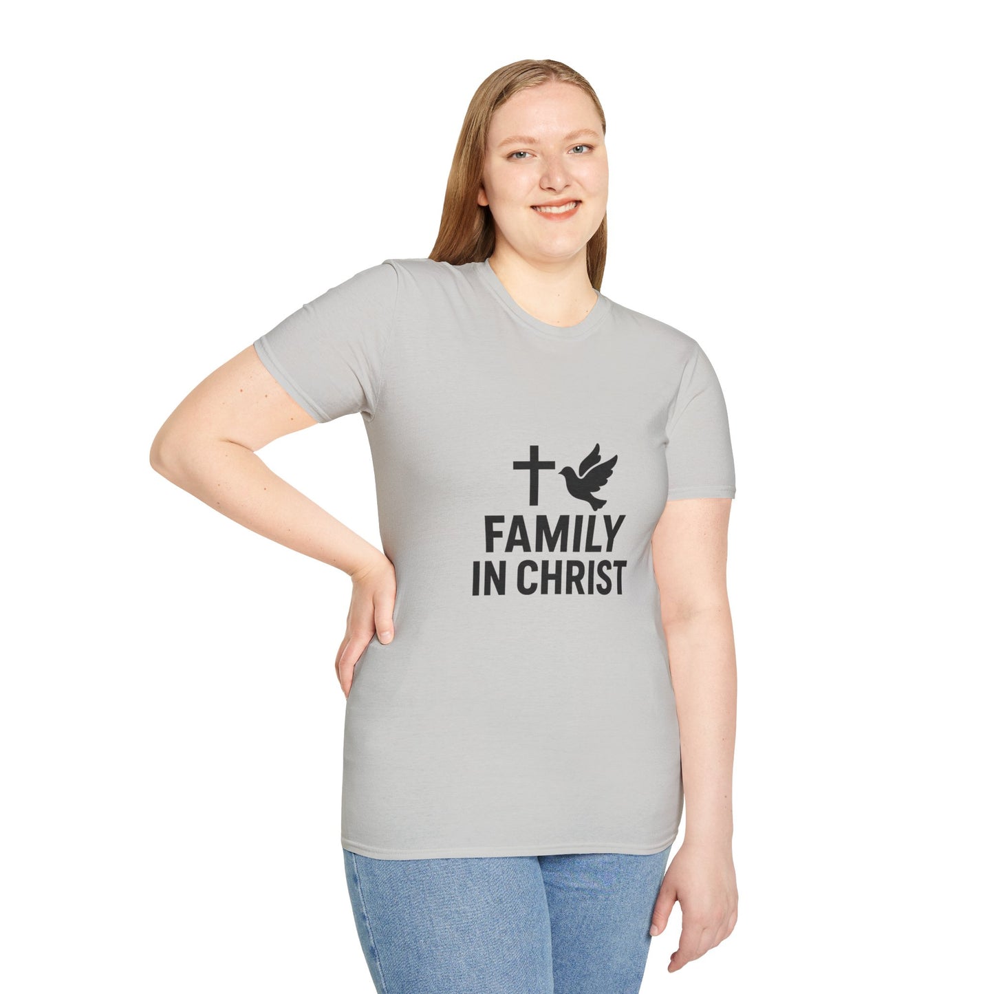 Faith-Inspired Family T-Shirt, Christian Gift, Unisex Tee for Family Events, Church Outfits, Religious Apparel