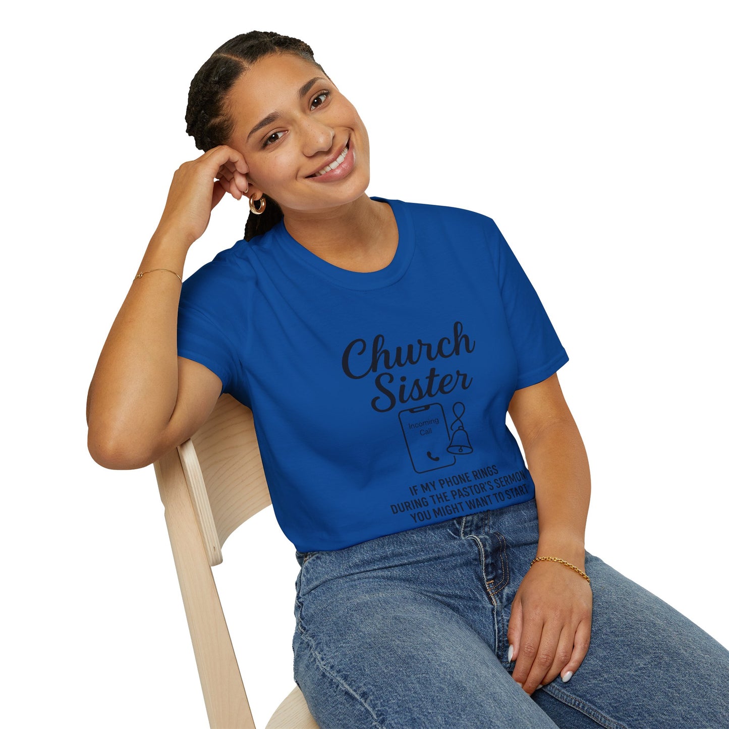 Church Sister T-Shirt | Funny Christian Tee, Church Apparel, Gifts for Churchgoers, Unisex T-Shirt, Religious Humor Shirt