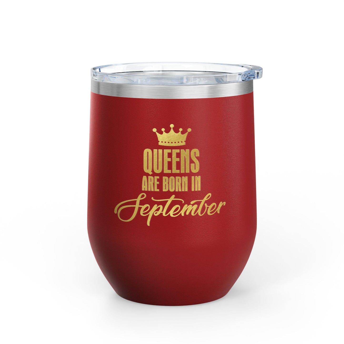 September Queens Wine Tumbler, 12oz | Birthday Gift for Her | Insulated Drinkware | Bachelorette Party Favor | Wine Lover Gift | [...]