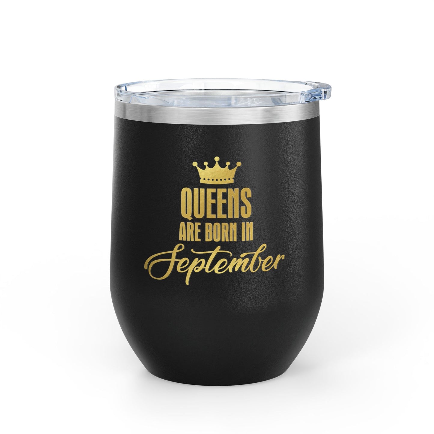 September Queens Wine Tumbler, 12oz | Birthday Gift for Her | Insulated Drinkware | Bachelorette Party Favor | Wine Lover Gift | [...]