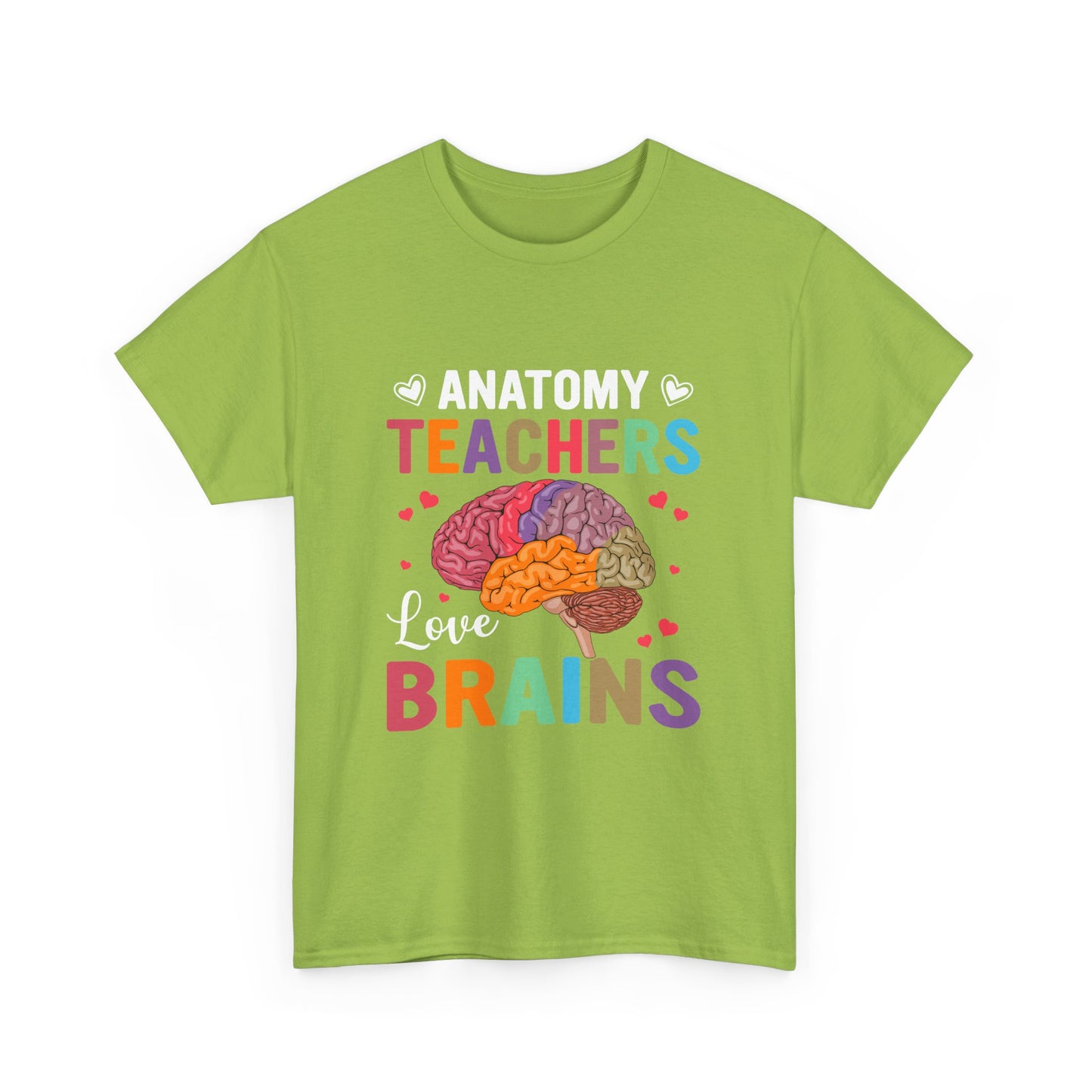 Anatomy Teacher Tee, Unisex Heavy Cotton Shirt, Funny Teacher Gift, Science Teacher Apparel, Classroom Humor Top, Brain Design T-shirt