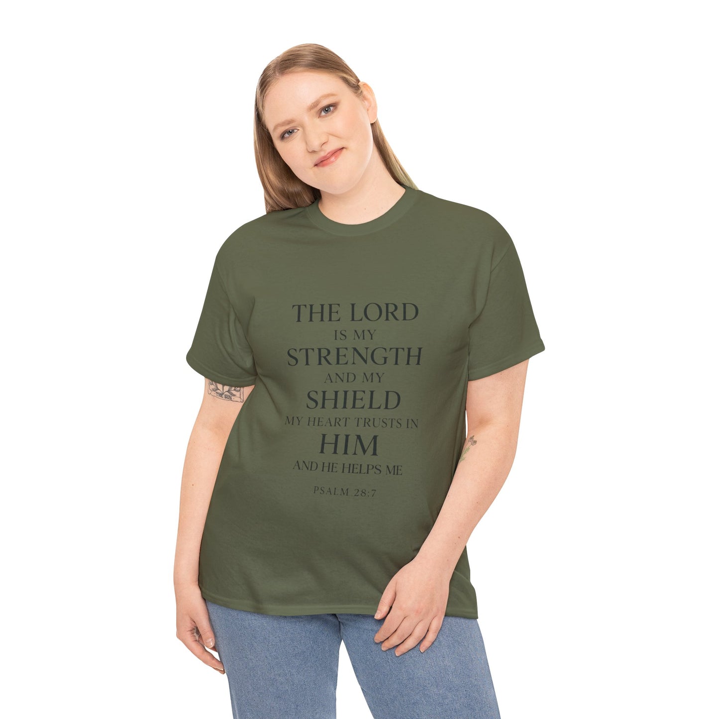 Inspirational Christian Unisex Heavy Cotton Tee | Faith Shirt, Bible Verse Tee, Spiritual Apparel, Everyday Wear, Gift for Believers