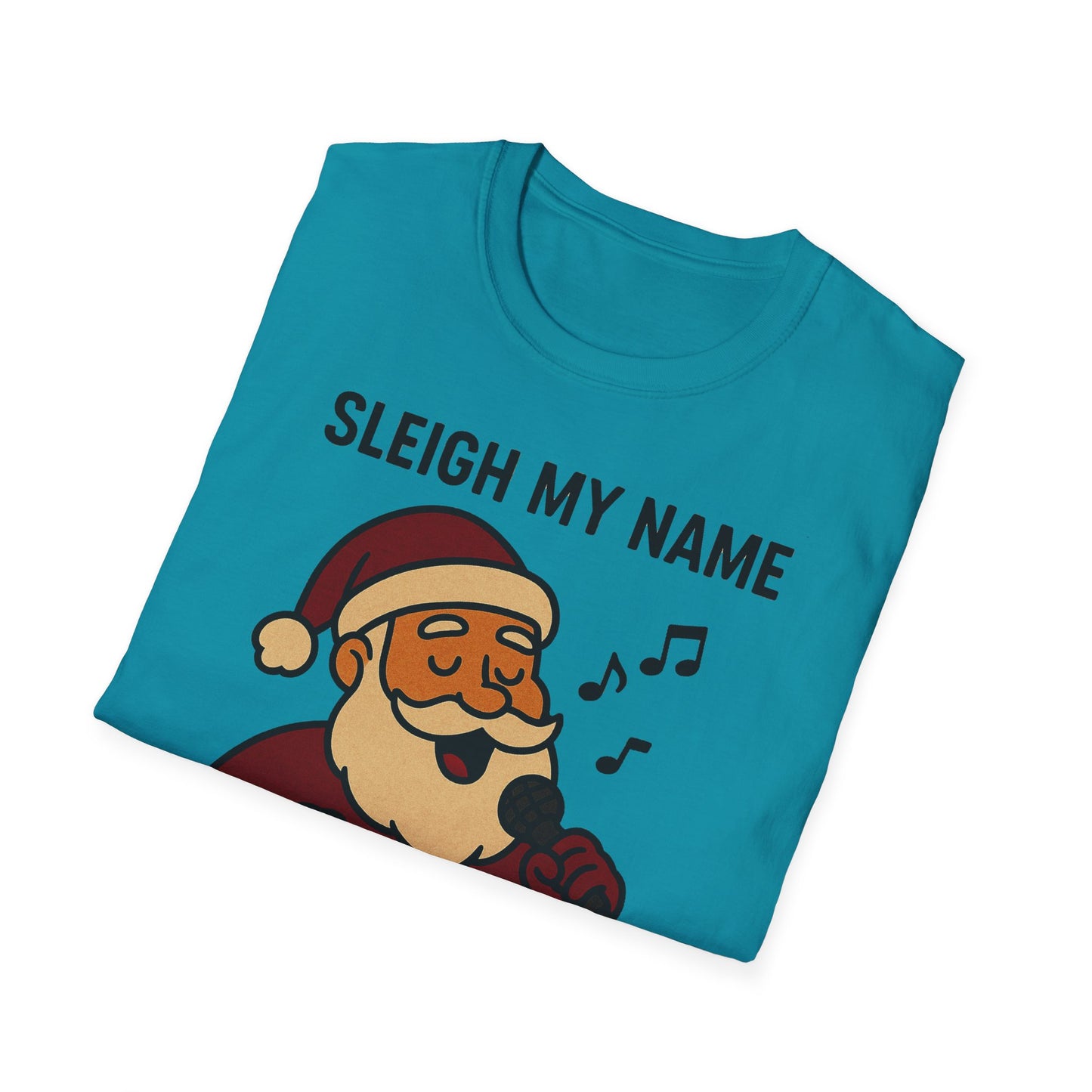 Santa Sleigh My Name Unisex T-Shirt