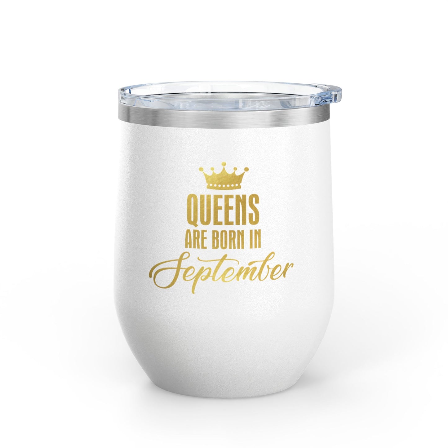 September Queens Wine Tumbler, 12oz | Birthday Gift for Her | Insulated Drinkware | Bachelorette Party Favor | Wine Lover Gift | [...]