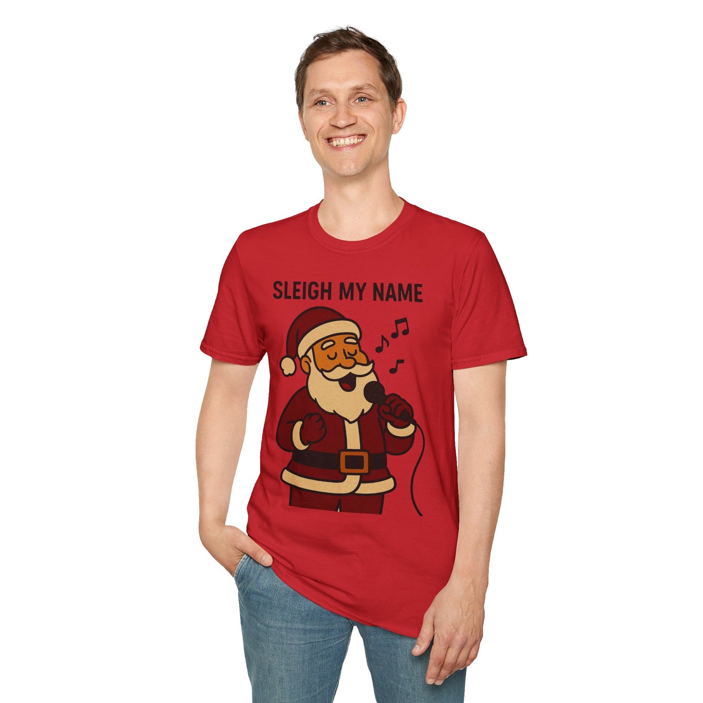Santa Sleigh My Name Unisex T-Shirt