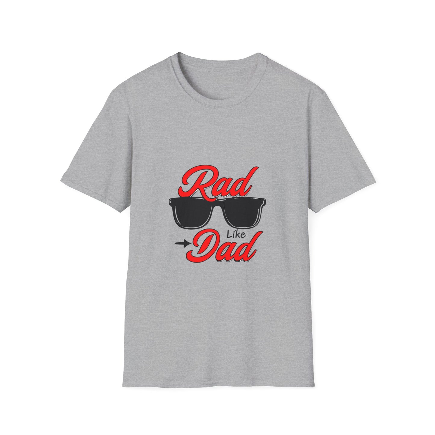 Rad Like Dad Unisex Softstyle T-Shirt, Father's Day Gift, Casual Wear, Gift for Dad, Trendy T-Shirt, Summer Fashion