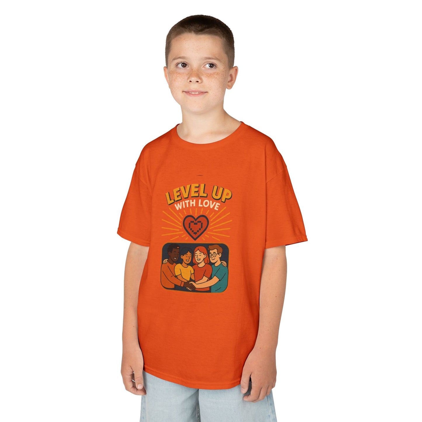 Christian Level Up Kids Tee | Fun Graphic T-Shirt for Play, Gift for Kids, Birthday Party, Family Gatherings, Casual Wear