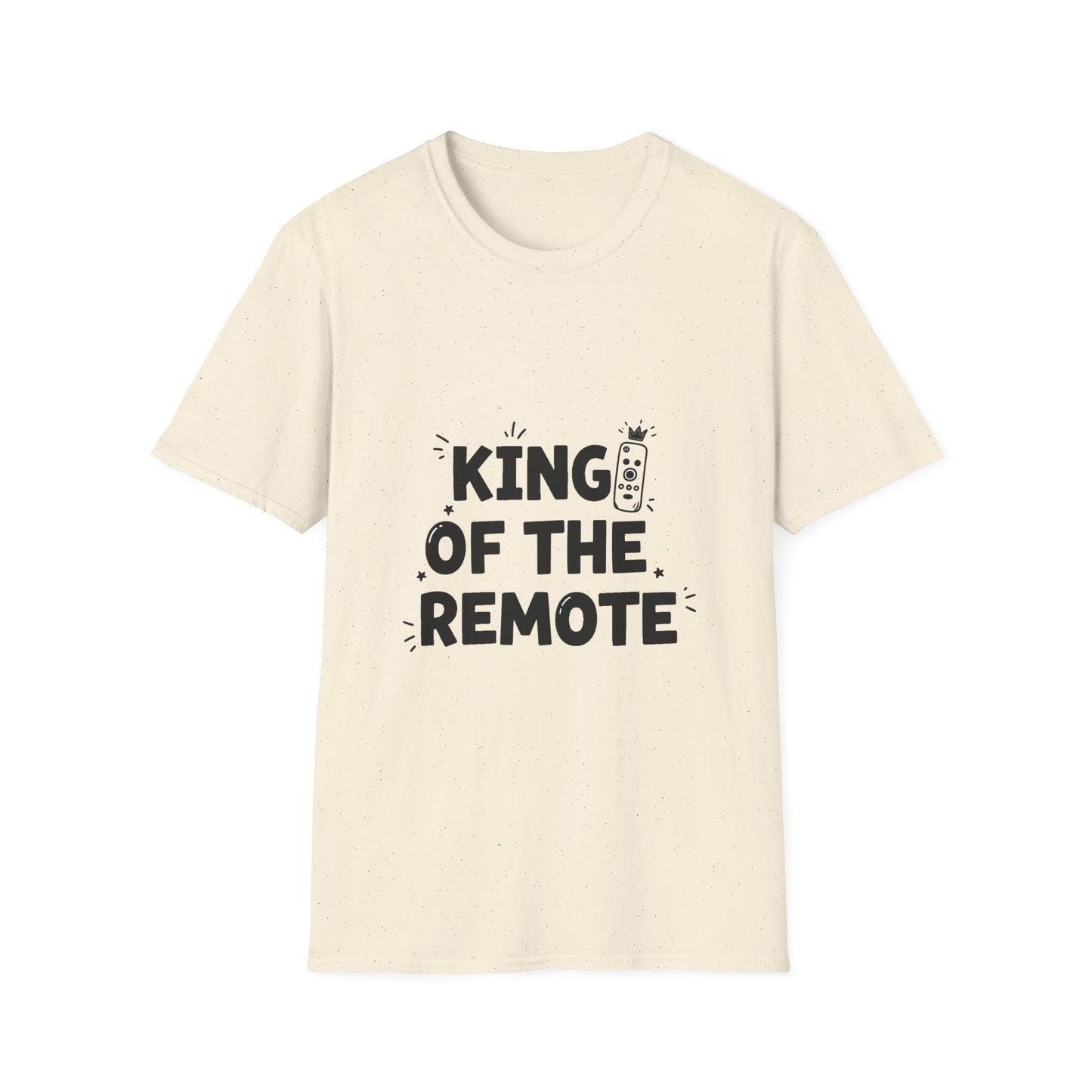 Funny King of the Remote Unisex T-Shirt | Gift for Dads, TV Lovers, Birthday Celebration, Relaxed Fit, Casual Wear