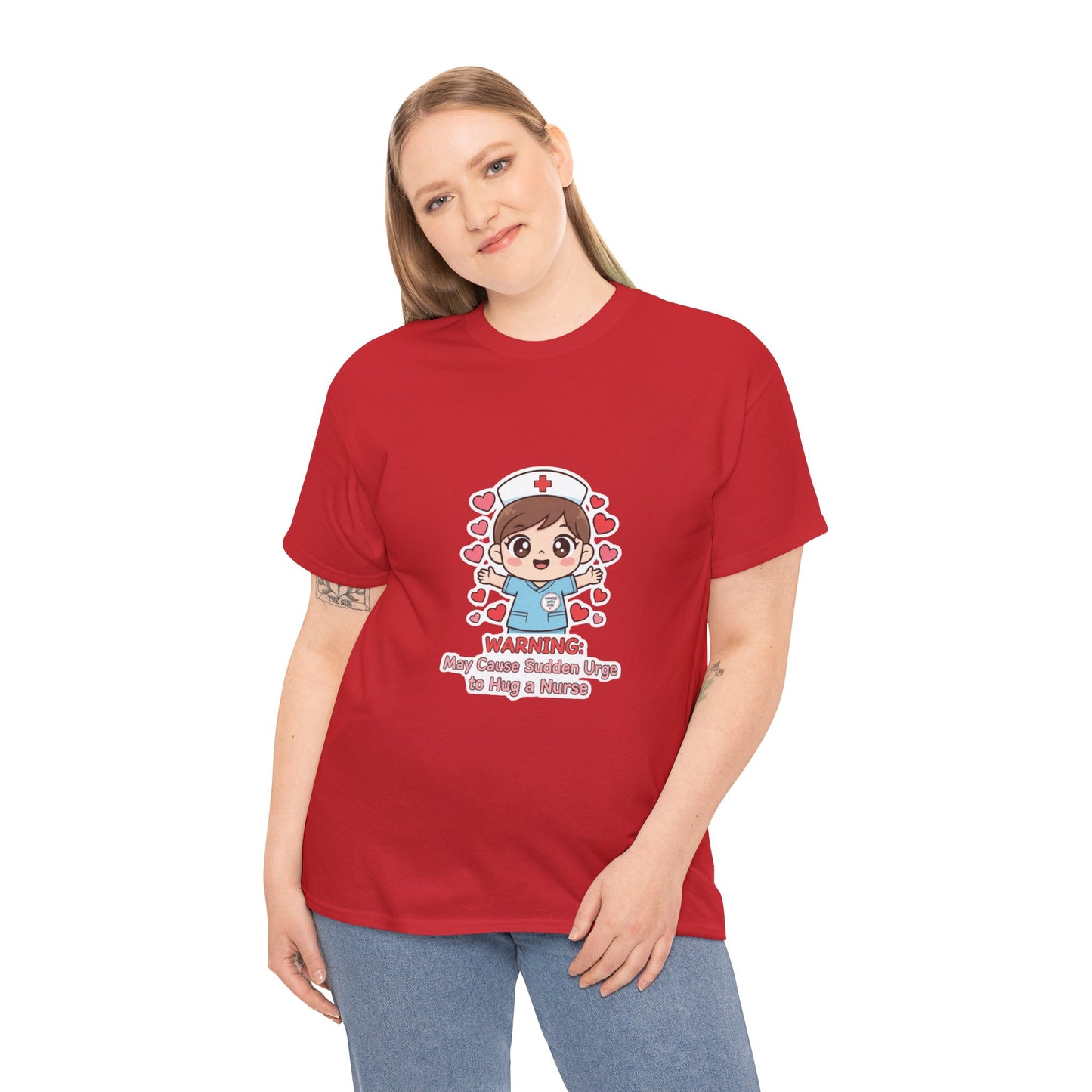 Nurse Humor Tee, Unisex Heavy Cotton Tee for Healthcare Workers, Cute Nurse Shirt, Gift for Nurses, Funny Medical Apparel, Casual T-Shirt