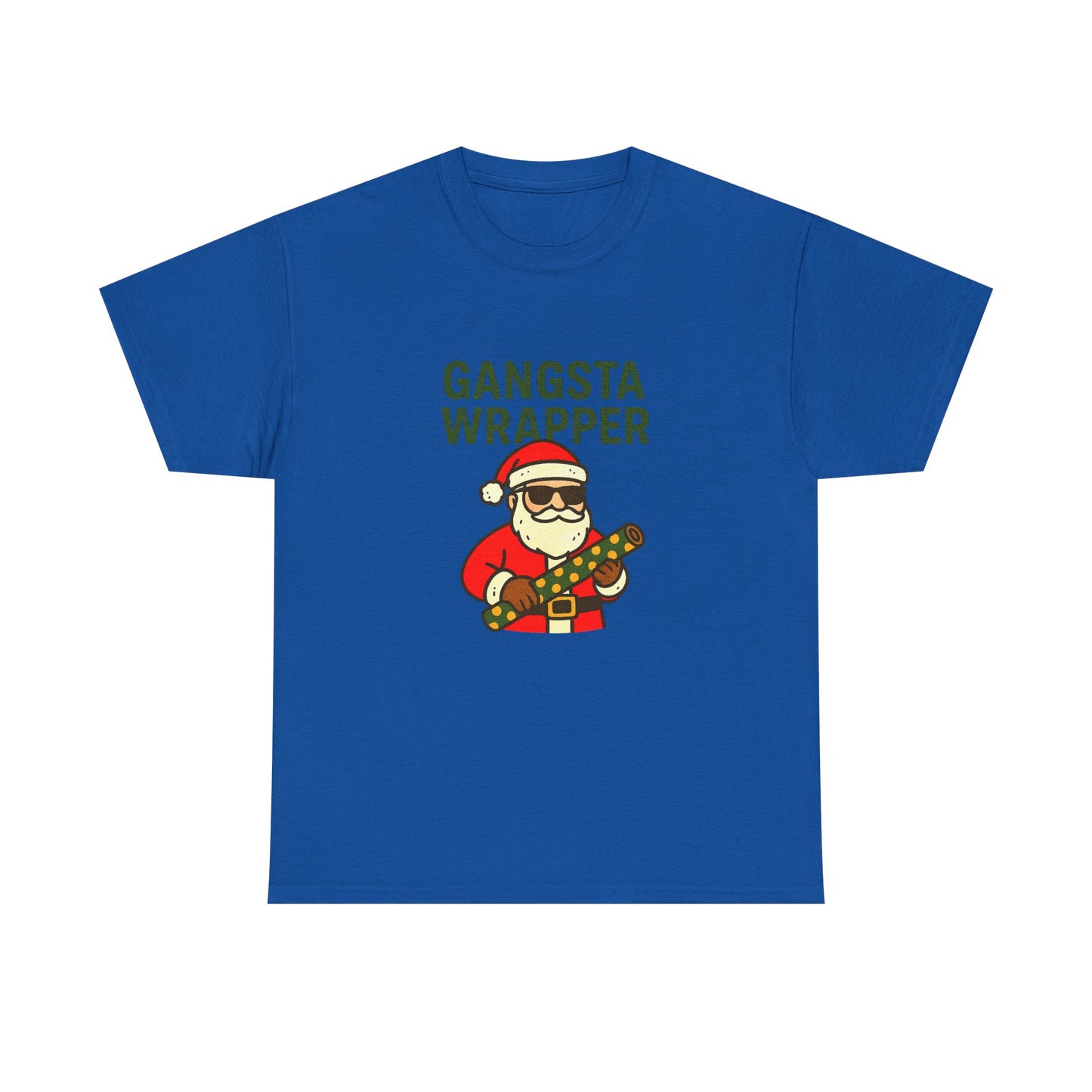 Gangsta Wrapper Unisex Cotton Tee - Fun Holiday T-Shirt for Christmas Celebrations