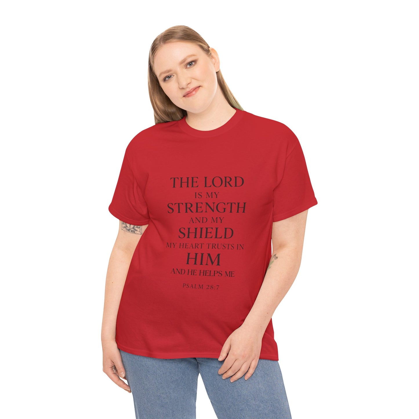 Inspirational Christian Unisex Heavy Cotton Tee | Faith Shirt, Bible Verse Tee, Spiritual Apparel, Everyday Wear, Gift for Believers