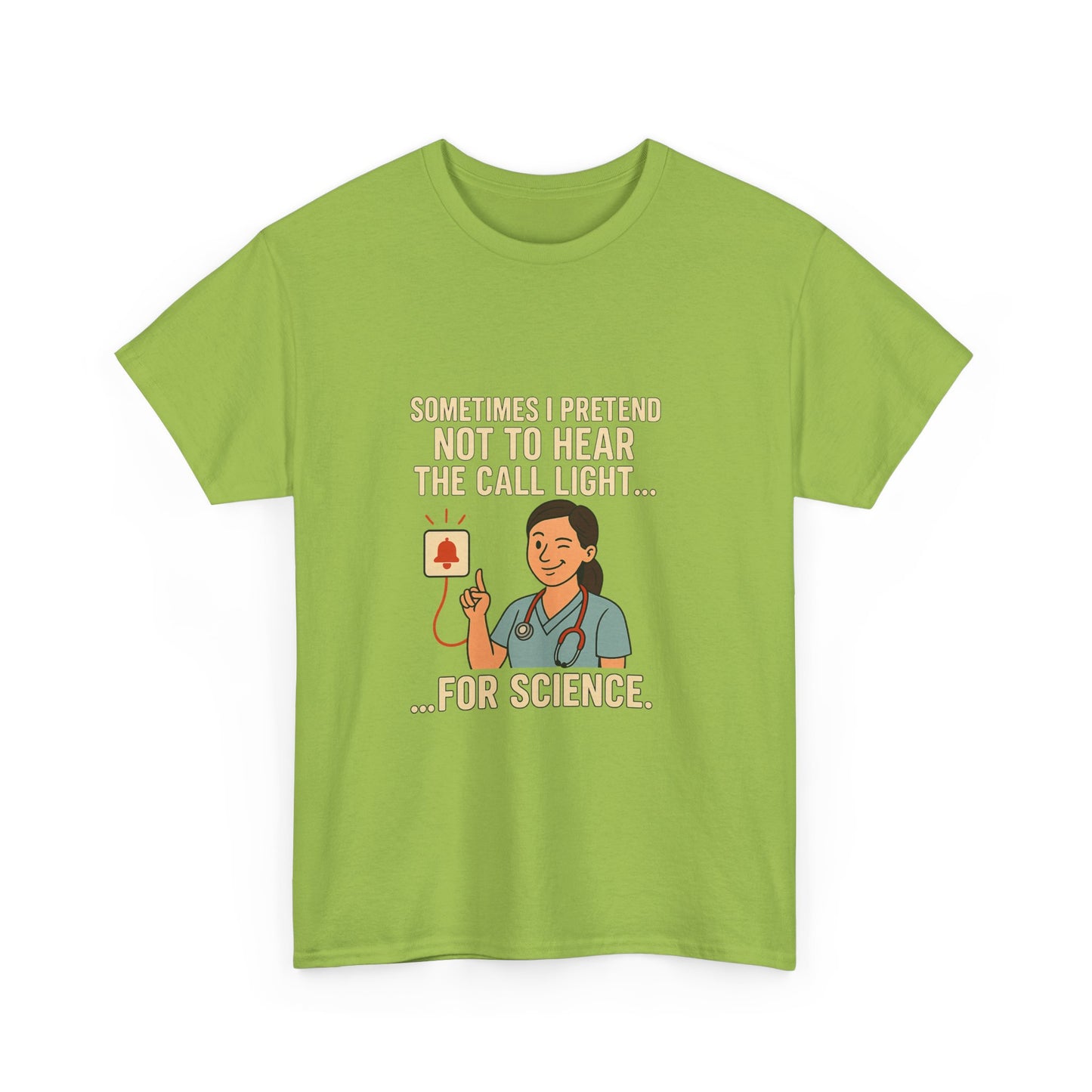 Funny Science Nurse Tee, Unisex Heavy Cotton Tee for Healthcare Workers, Gift for Nurses, Medical Humor Shirt, Nurses Week Apparel