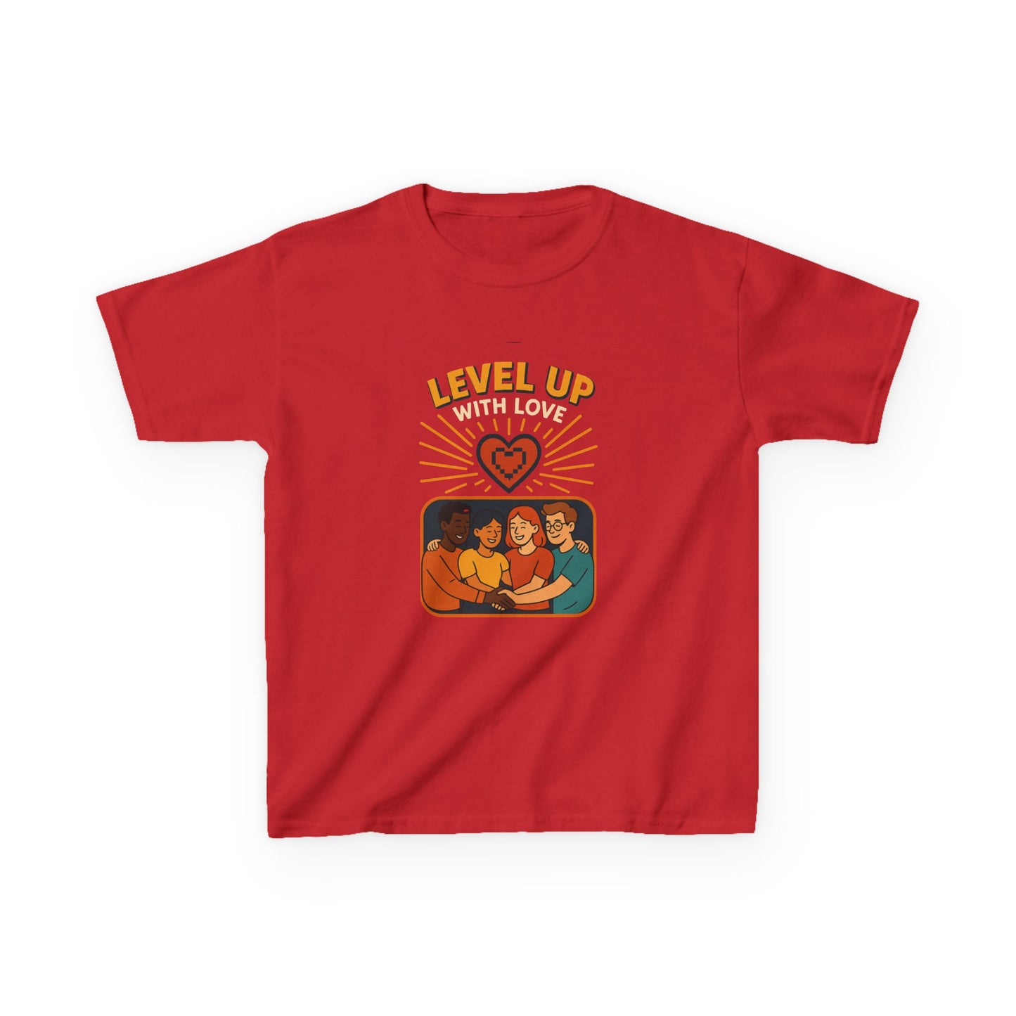 Christian Level Up Kids Tee | Fun Graphic T-Shirt for Play, Gift for Kids, Birthday Party, Family Gatherings, Casual Wear