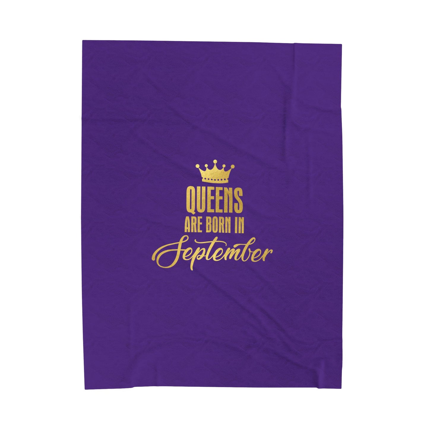 Queens are born in September  Velveteen Plush Blanket, Cozy Gift for Birthdays and Celebrations, Soft Home Decor, Stylish Lounge Accessory, [...]