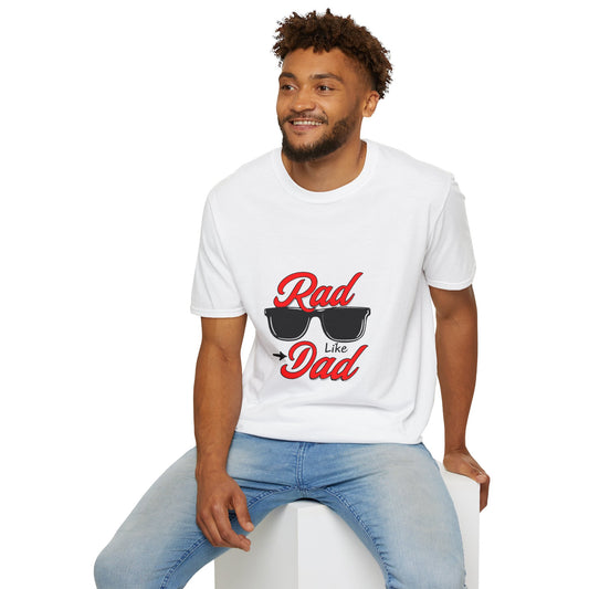 Rad Like Dad Unisex Softstyle T-Shirt, Father's Day Gift, Casual Wear, Gift for Dad, Trendy T-Shirt, Summer Fashion