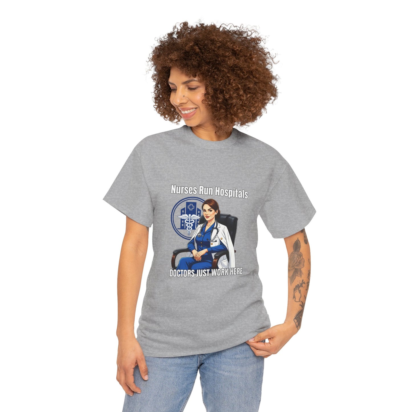 Nurse Appreciation Tee, Unisex Heavy Cotton Tee, Gifts for Nurses, Hospital Staff Shirt, Nurse's Day Celebration Tee, Medical Humor Apparel