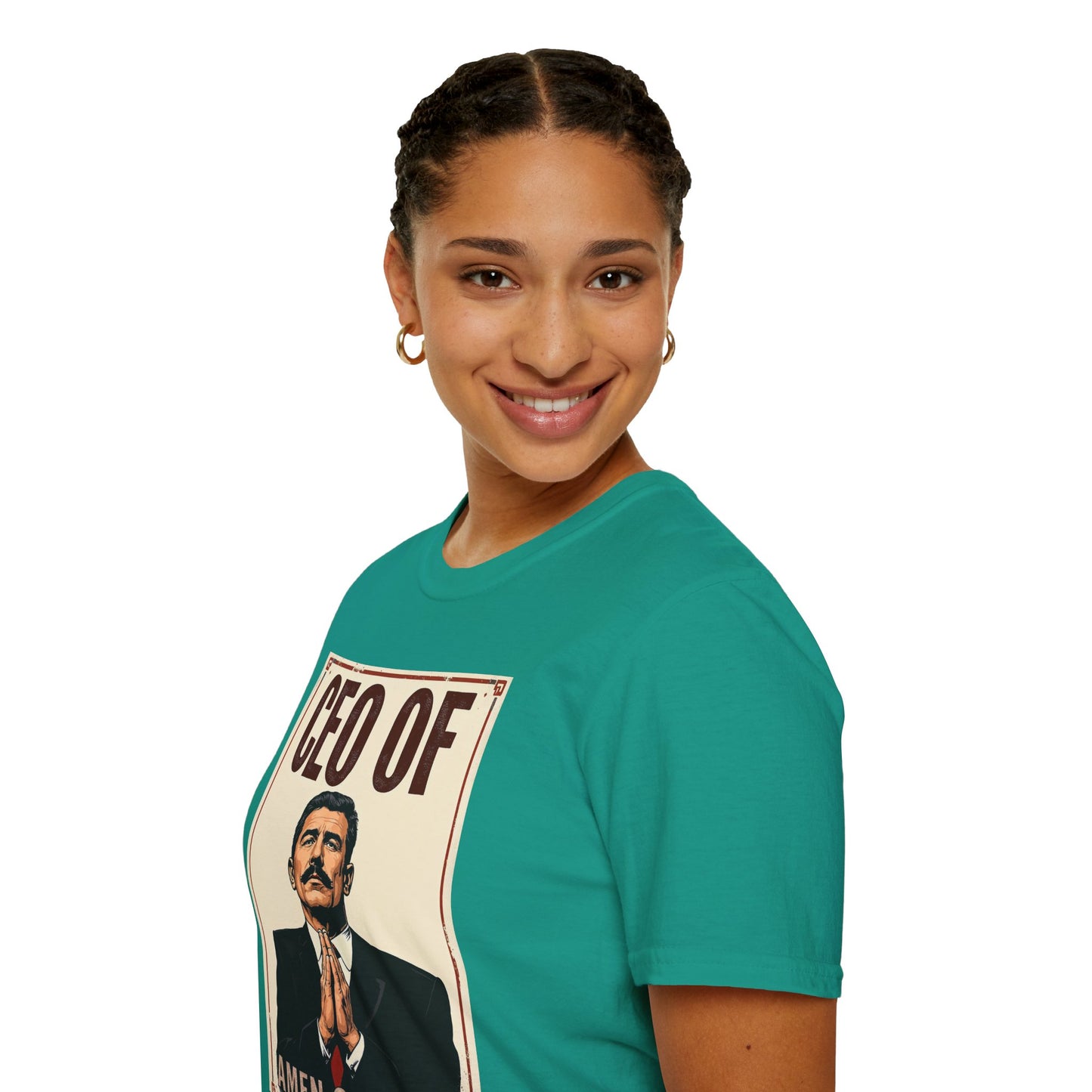 CEO of Amen Corner Unisex T-Shirt, Funny Gift for Men, Graphic Tee, Casual Wear, Unique Humor Shirt
