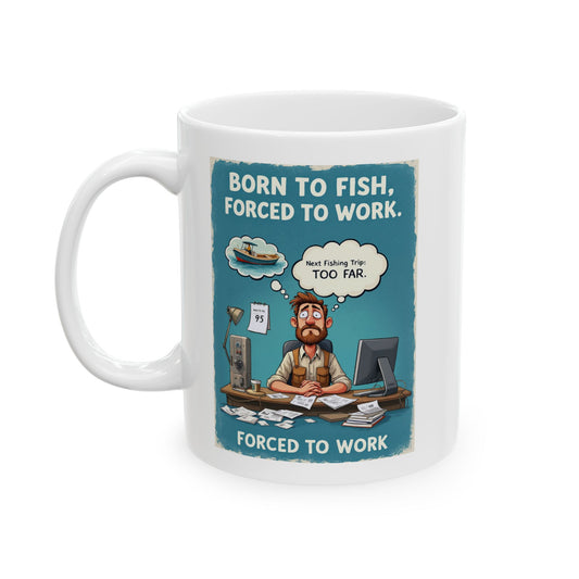 Funny Office Ceramic Mug, Coffee Lovers Gift, Work Motivation, Quirky Desk Decor, Perfect for Birthdays, Holidays, and Coworkers