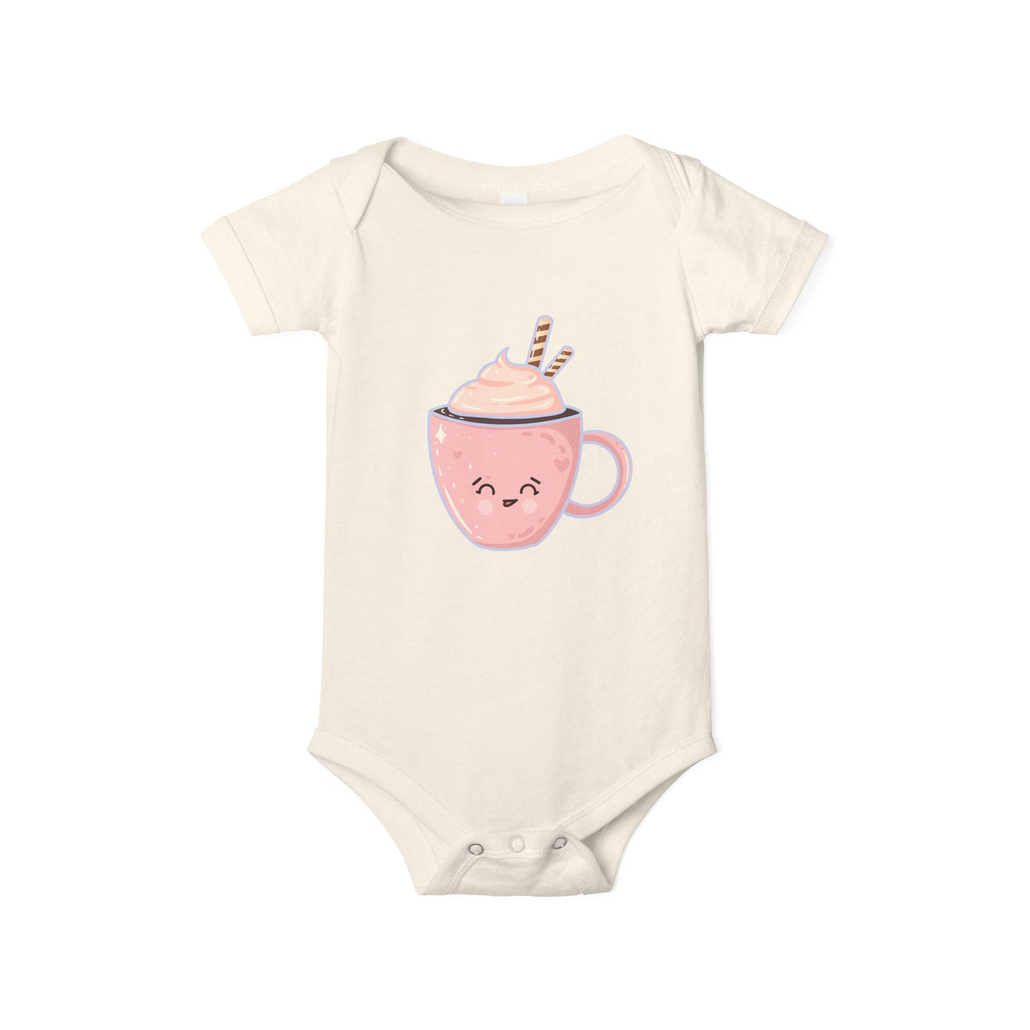Cute Hot Chocolate Infant Onesie, Baby Shower Gift, Holiday Outfit, Newborn Clothing, Festive Baby Wear, Winter Celebration Attire