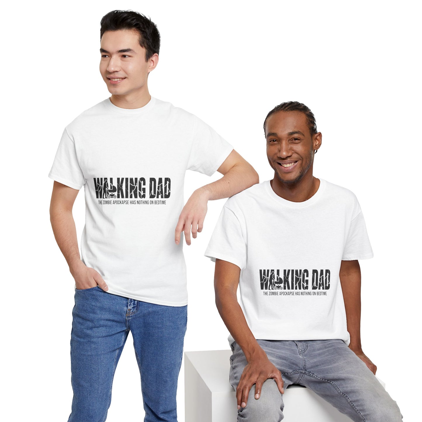Walking Dead/Dad Funny - Unisex Heavy Cotton Tee for DADs