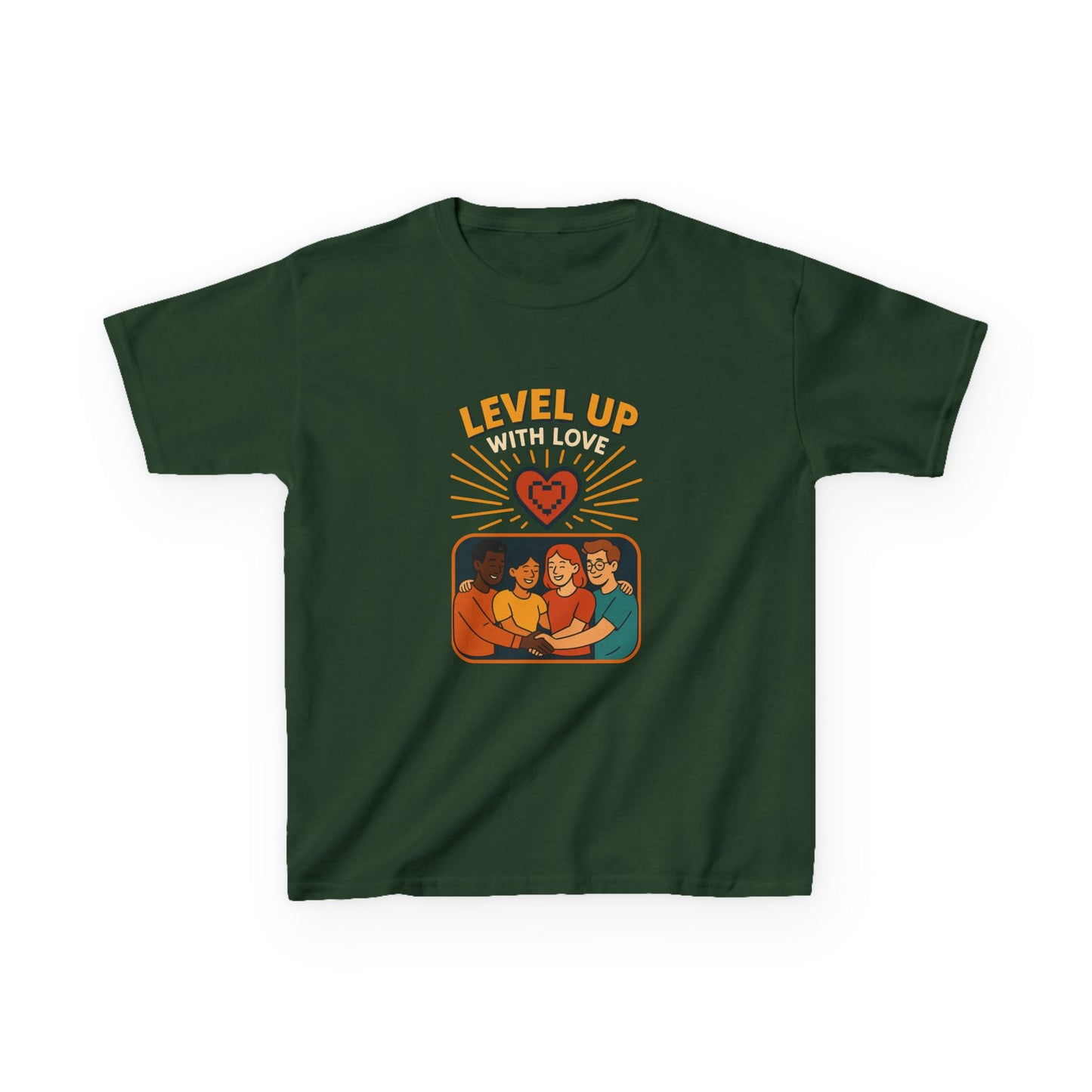 Christian Level Up Kids Tee | Fun Graphic T-Shirt for Play, Gift for Kids, Birthday Party, Family Gatherings, Casual Wear