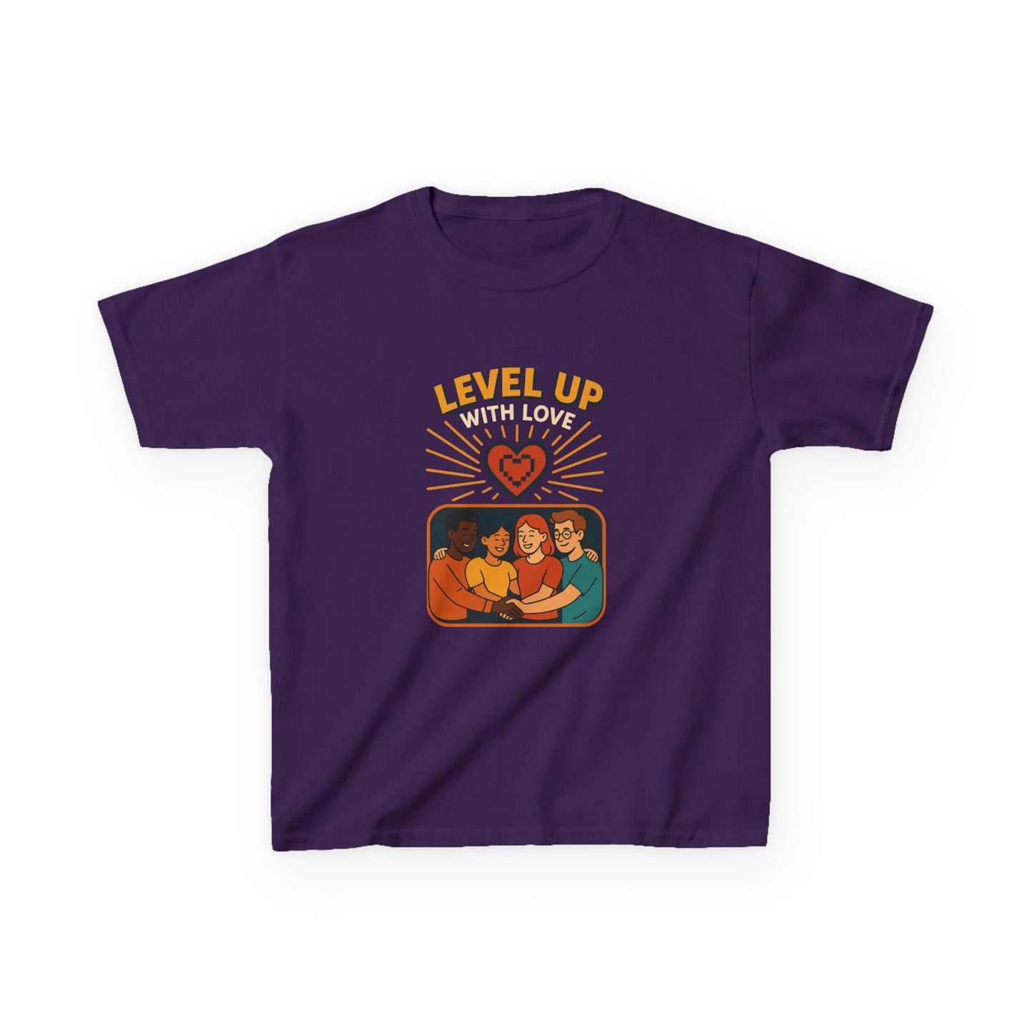 Christian Level Up Kids Tee | Fun Graphic T-Shirt for Play, Gift for Kids, Birthday Party, Family Gatherings, Casual Wear