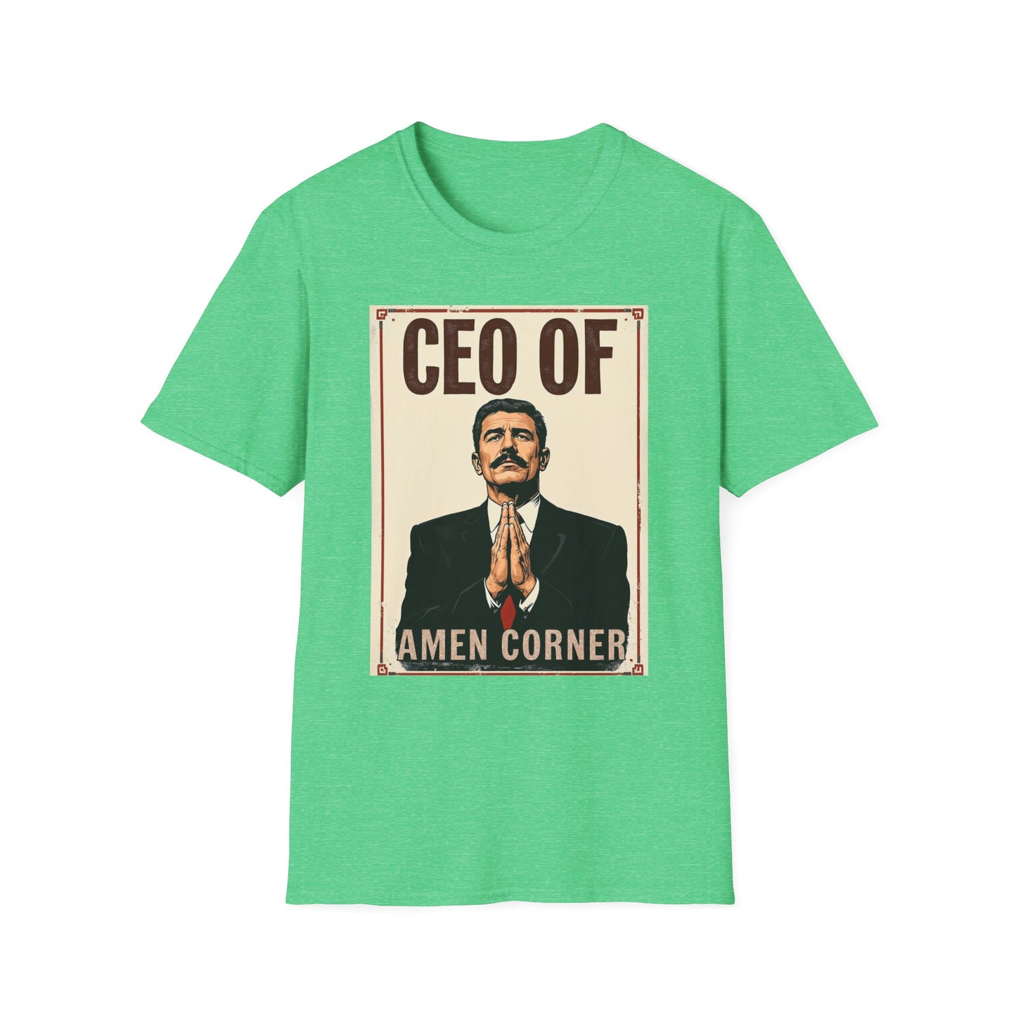 CEO of Amen Corner Unisex T-Shirt, Funny Gift for Men, Graphic Tee, Casual Wear, Unique Humor Shirt