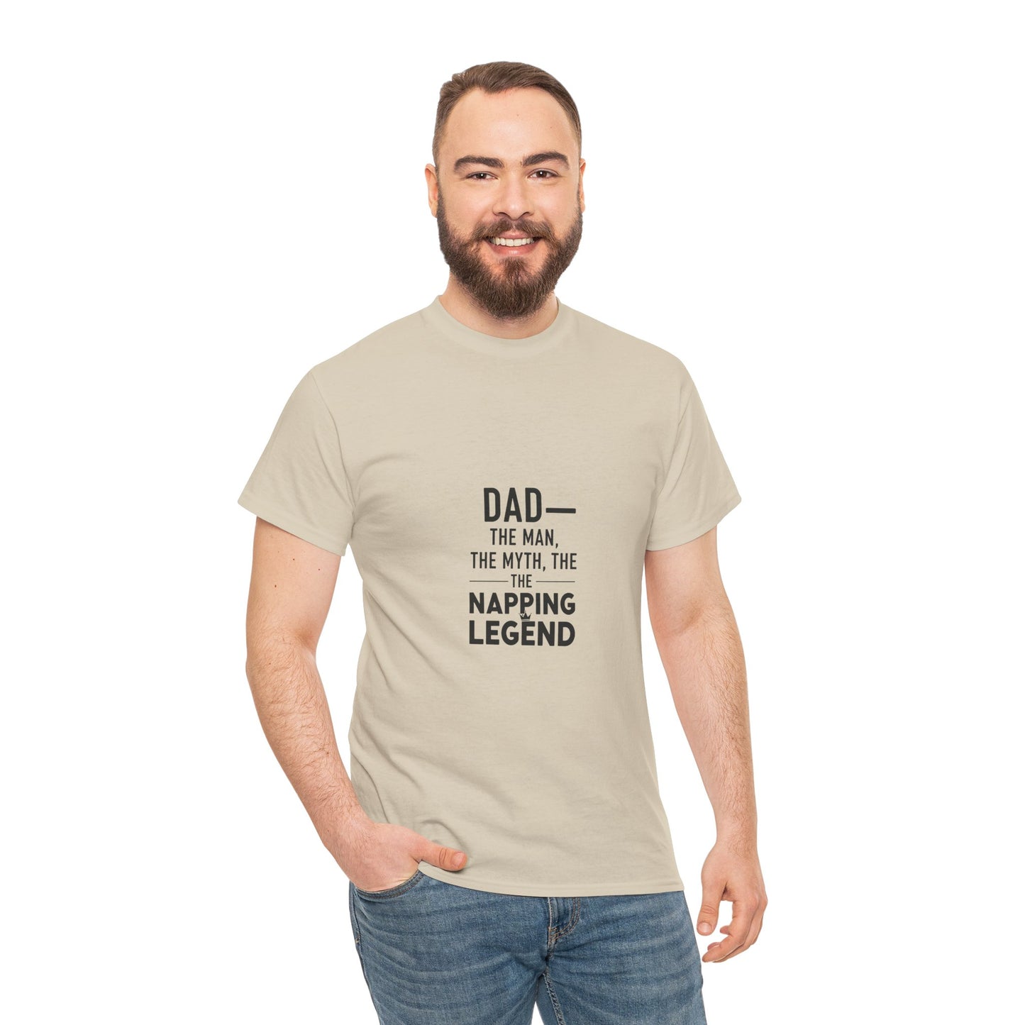 Dad Napping Legend Tee, Father's Day Gift, Funny T-Shirt, Unisex Cotton Tee, Gift for Dad, Cool Dad Shirt, Personalized Father's Day Apparel