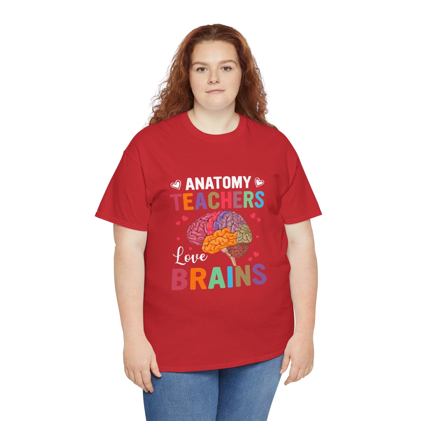 Anatomy Teacher Tee, Unisex Heavy Cotton Shirt, Funny Teacher Gift, Science Teacher Apparel, Classroom Humor Top, Brain Design T-shirt