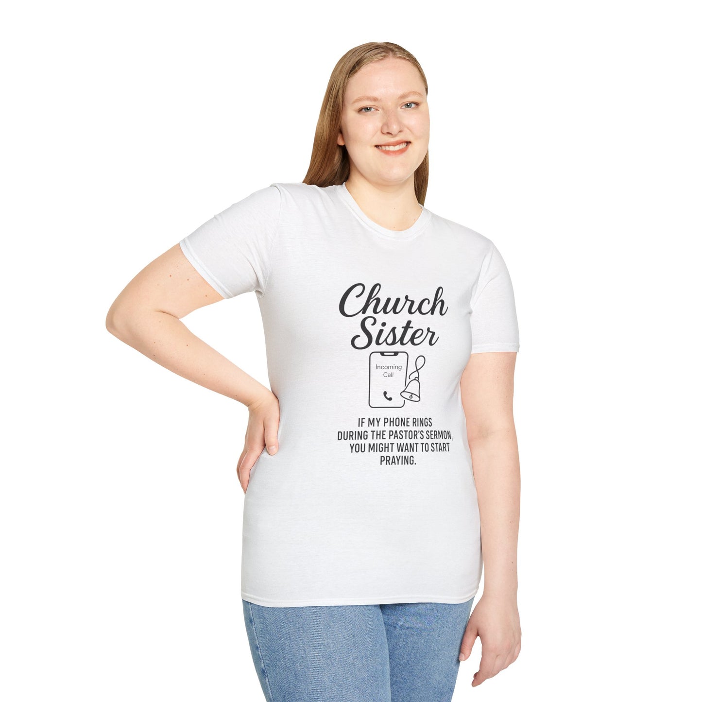 Church Sister T-Shirt | Funny Christian Tee, Church Apparel, Gifts for Churchgoers, Unisex T-Shirt, Religious Humor Shirt