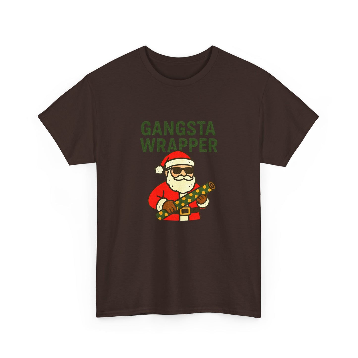 Gangsta Wrapper Unisex Cotton Tee - Fun Holiday T-Shirt for Christmas Celebrations