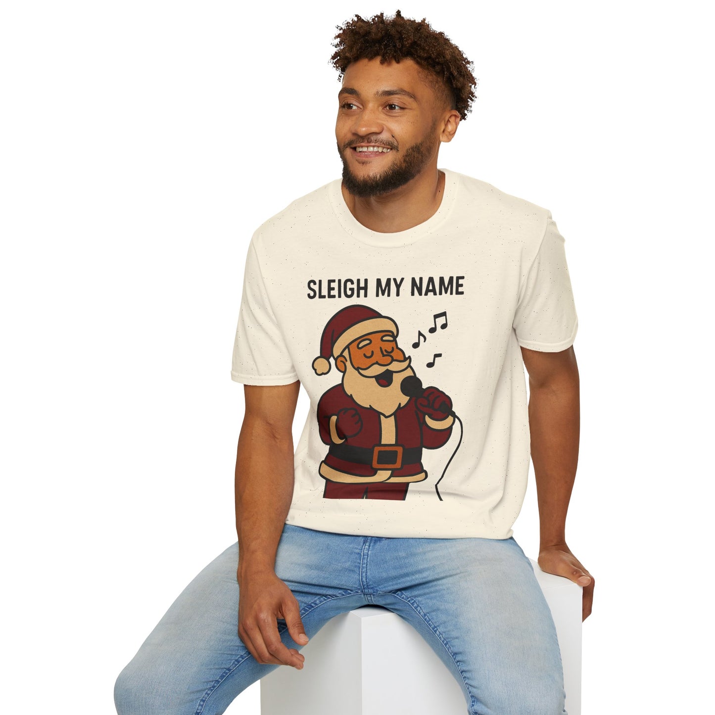 Santa Sleigh My Name Unisex T-Shirt