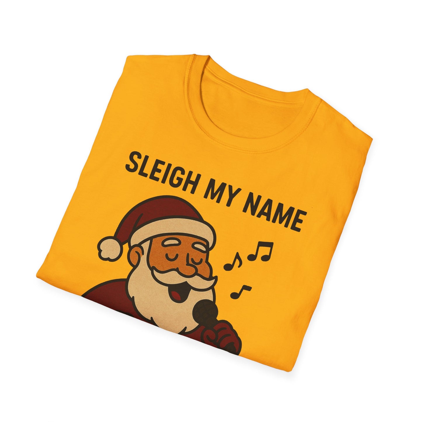 Santa Sleigh My Name Unisex T-Shirt