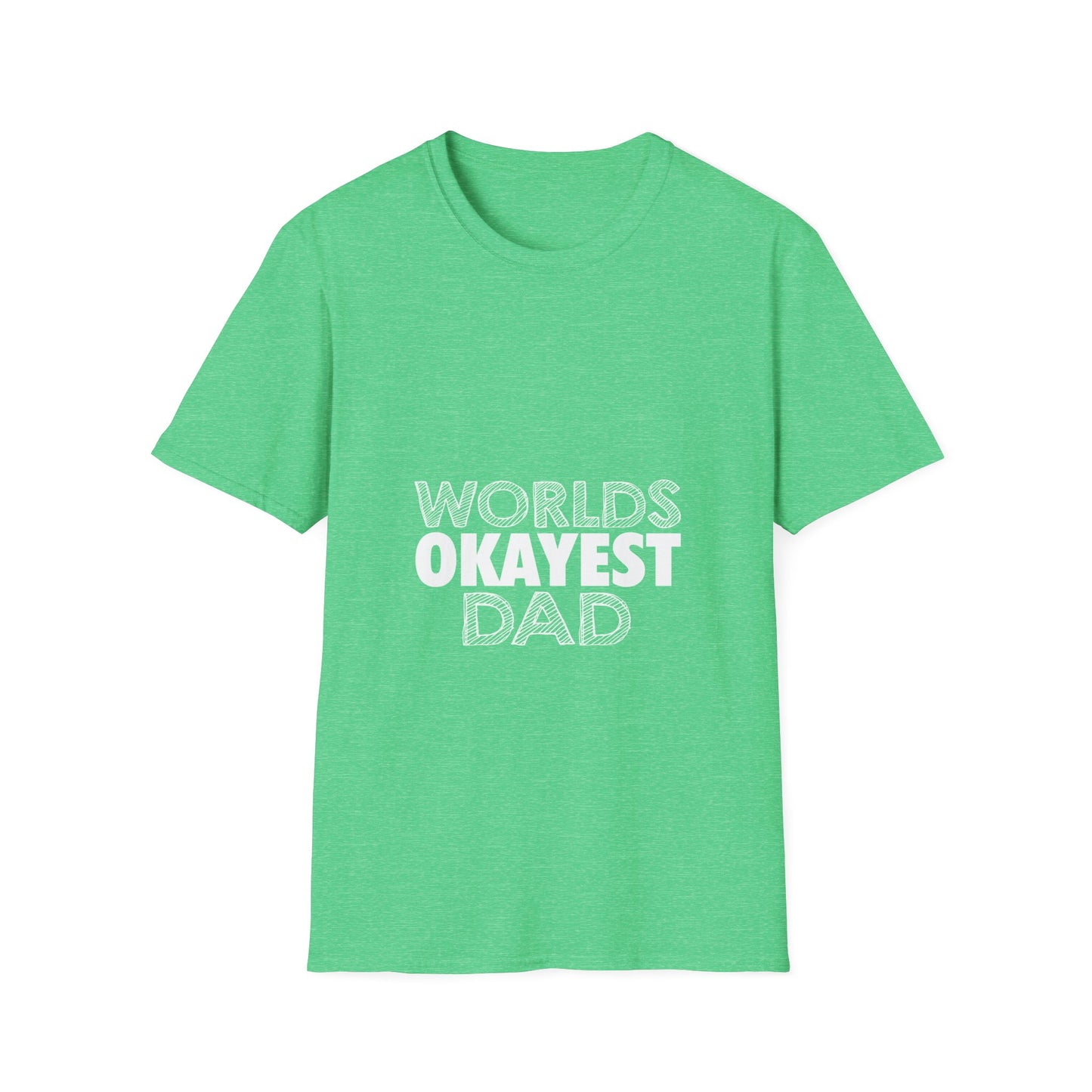 World's Okayest Dad Unisex T-Shirt, Funny Gift for Dads, Father's Day Tee, Casual Wear, Dad Jokes Apparel, Gift for Him