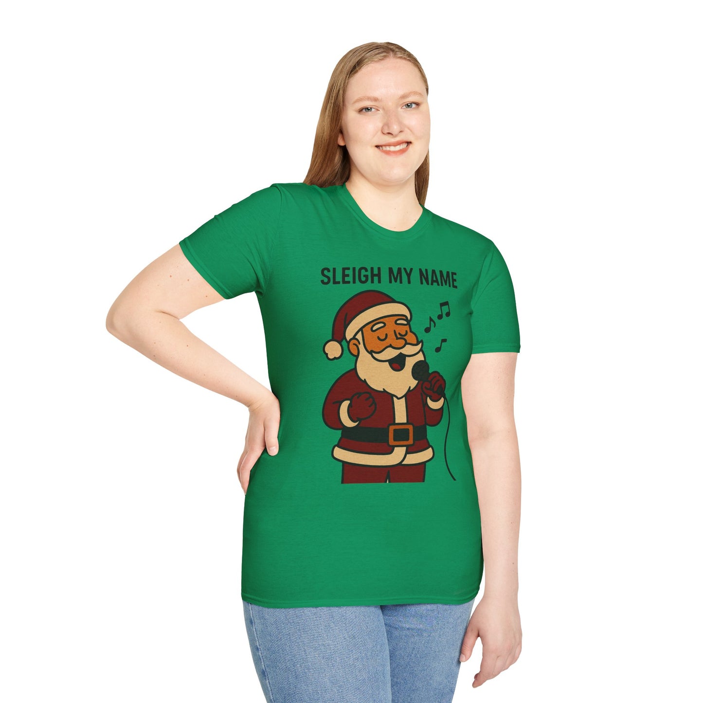 Santa Sleigh My Name Unisex T-Shirt
