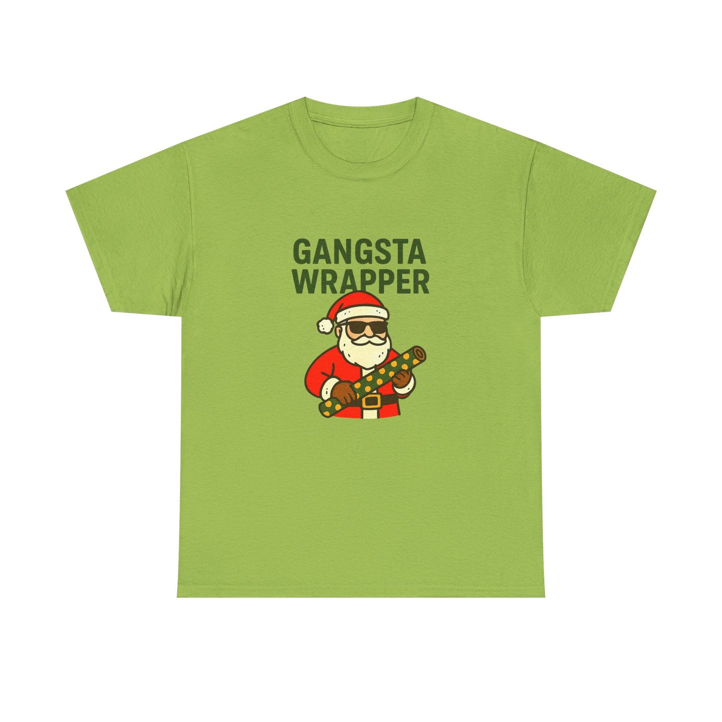Gangsta Wrapper Unisex Cotton Tee - Fun Holiday T-Shirt for Christmas Celebrations