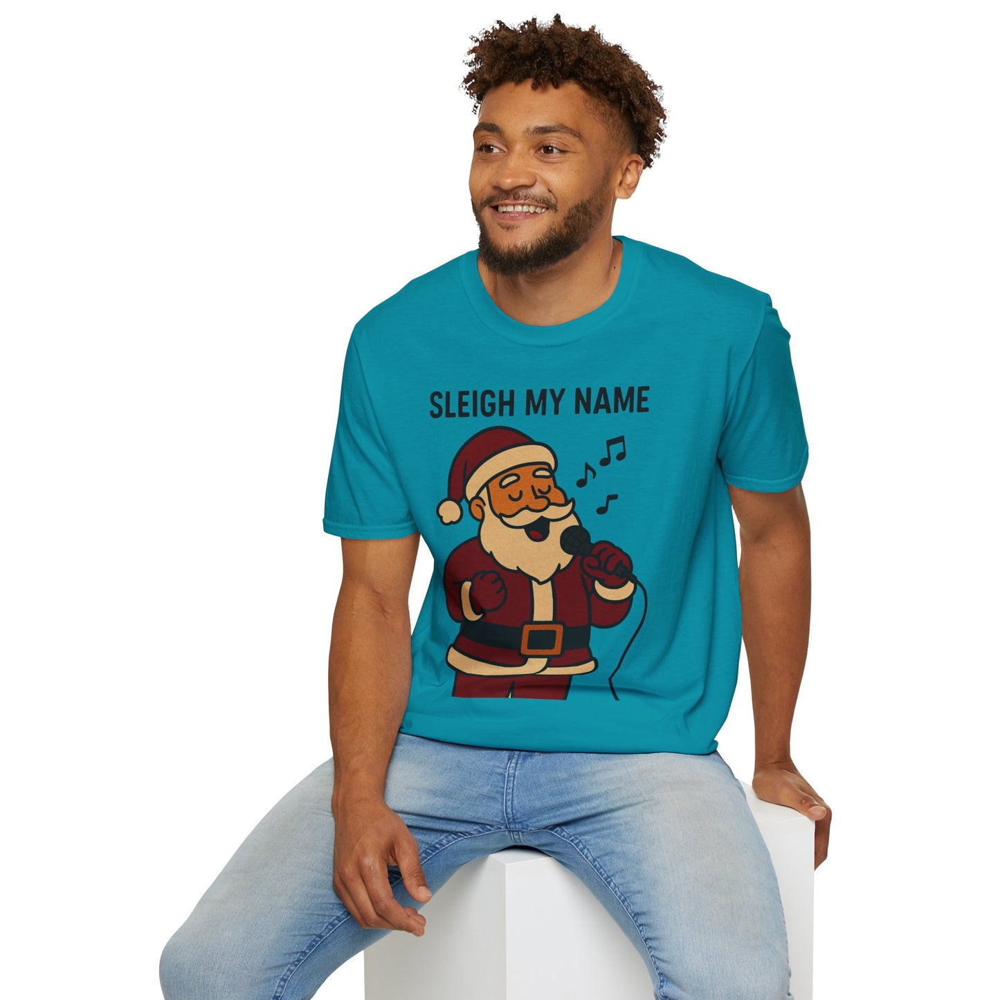 Santa Sleigh My Name Unisex T-Shirt