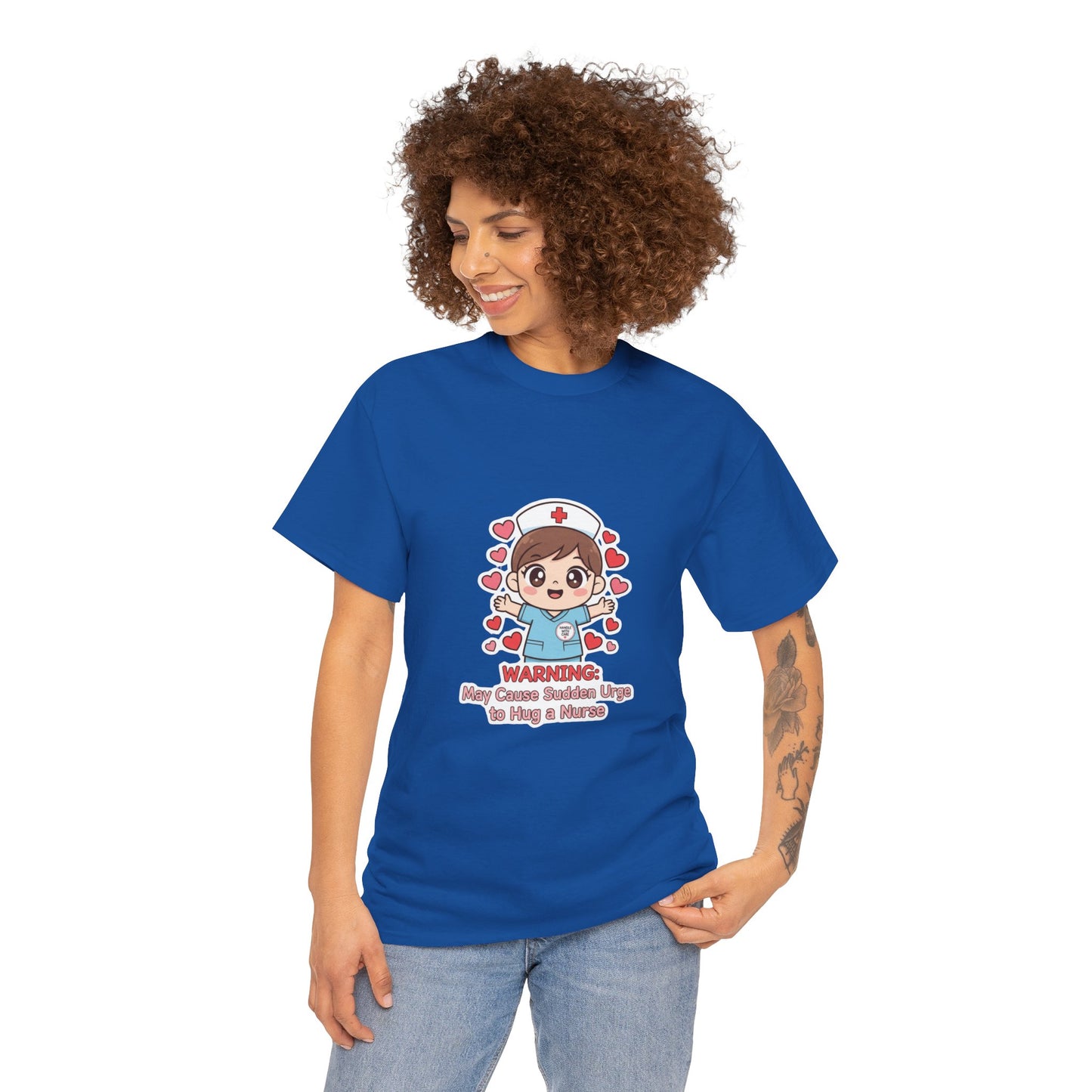 Nurse Humor Tee, Unisex Heavy Cotton Tee for Healthcare Workers, Cute Nurse Shirt, Gift for Nurses, Funny Medical Apparel, Casual T-Shirt