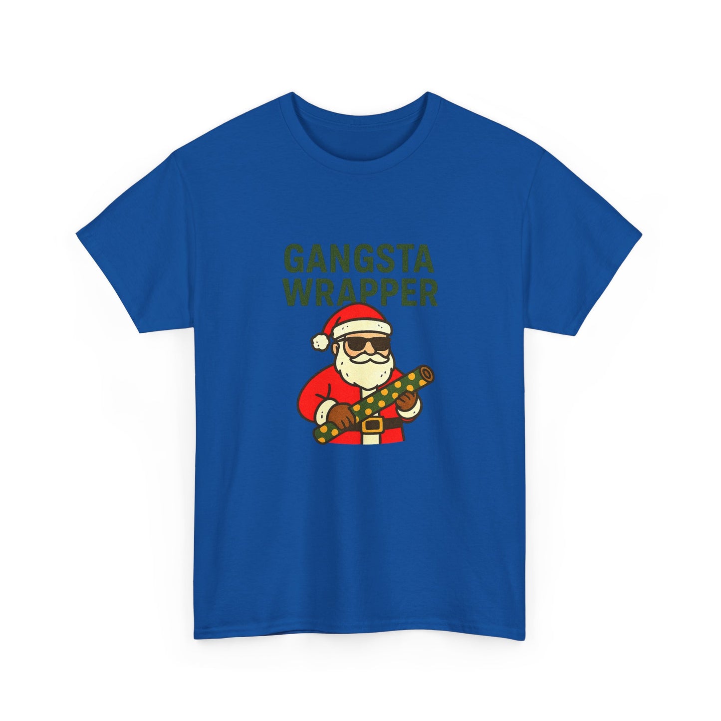 Gangsta Wrapper Unisex Cotton Tee - Fun Holiday T-Shirt for Christmas Celebrations